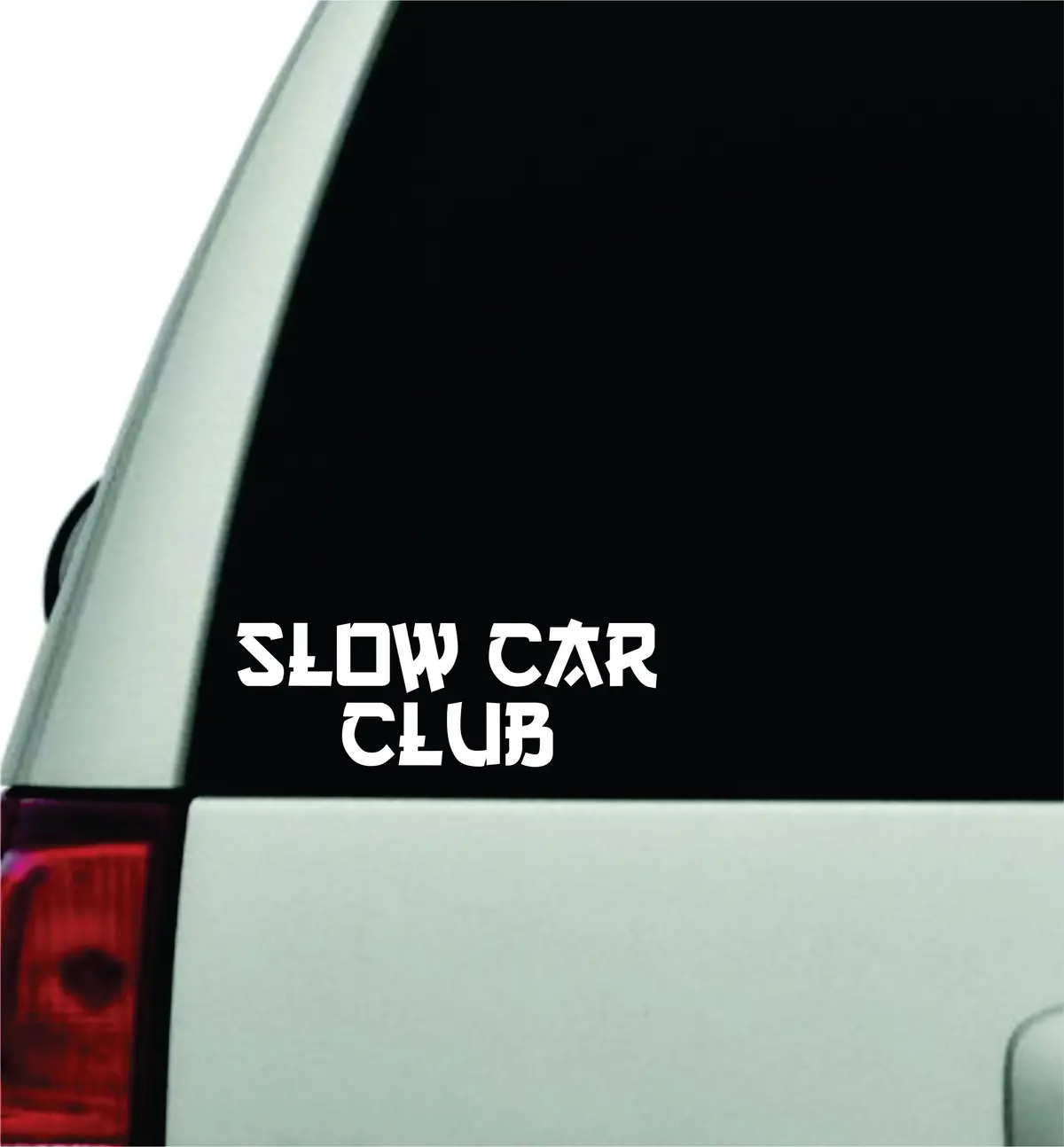 Slow Car Club V2 Wall Decal Car Truck Window Windshield Jdm Sticker Vinyl Lettering Quote Boy Girl Funny Sadboyz Racing Men 1