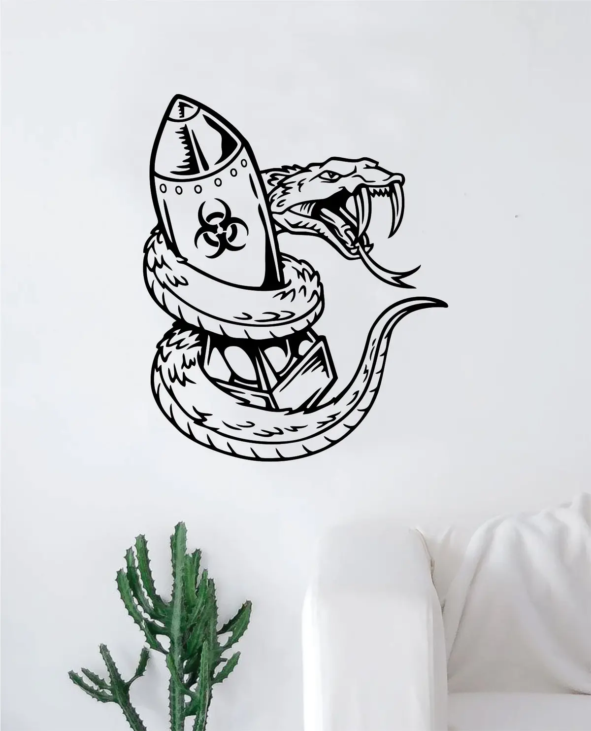 Snake V7 Wall Decal Decor Art Sticker Vinyl Room Bedroom Teen Kids Animal Desert Reptile 1