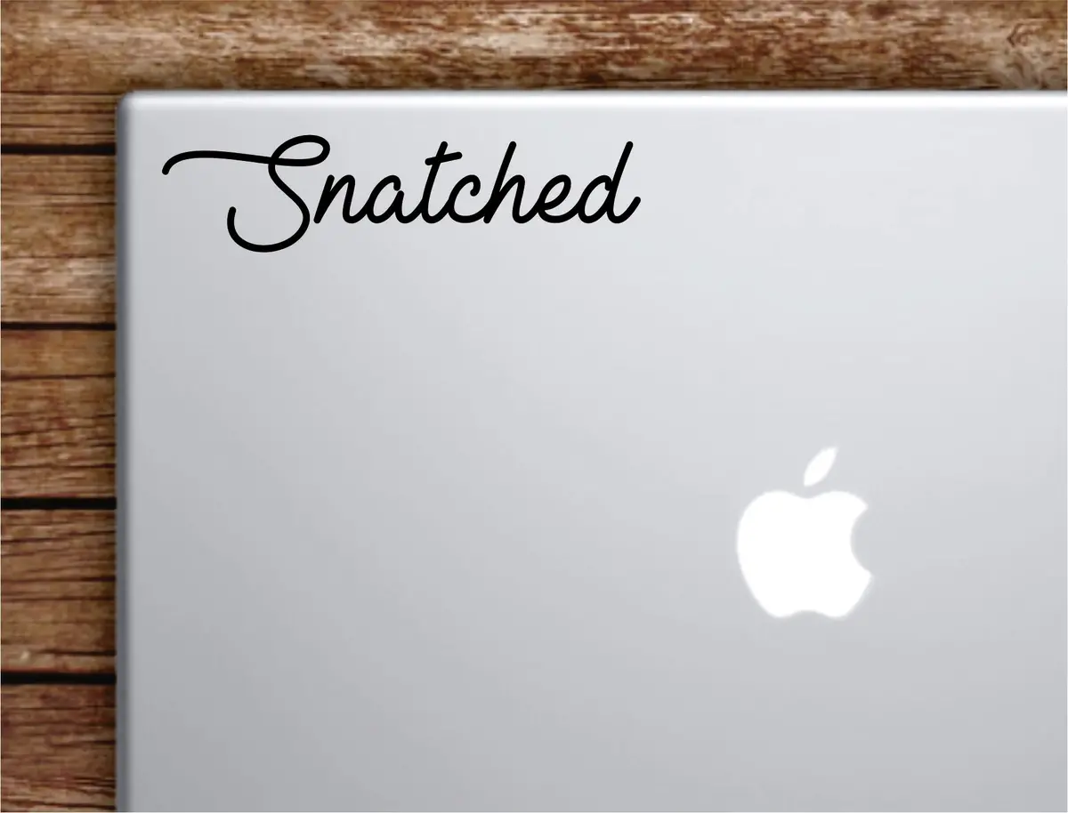 Snatched Laptop Wall Decal Sticker Vinyl Art Quote Macbook Apple Decor Car Window Truck Teen Inspirational Girls Make Up Beauty Brows Lashes 1