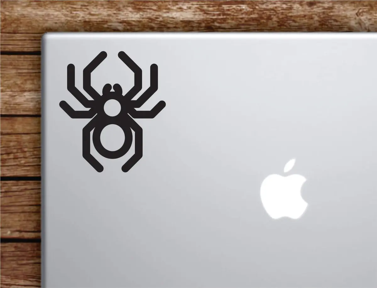 Spider Laptop Wall Decal Sticker Vinyl Art Quote Macbook Apple Decor Car Window Truck Teen Inspirational Girls Animals 1