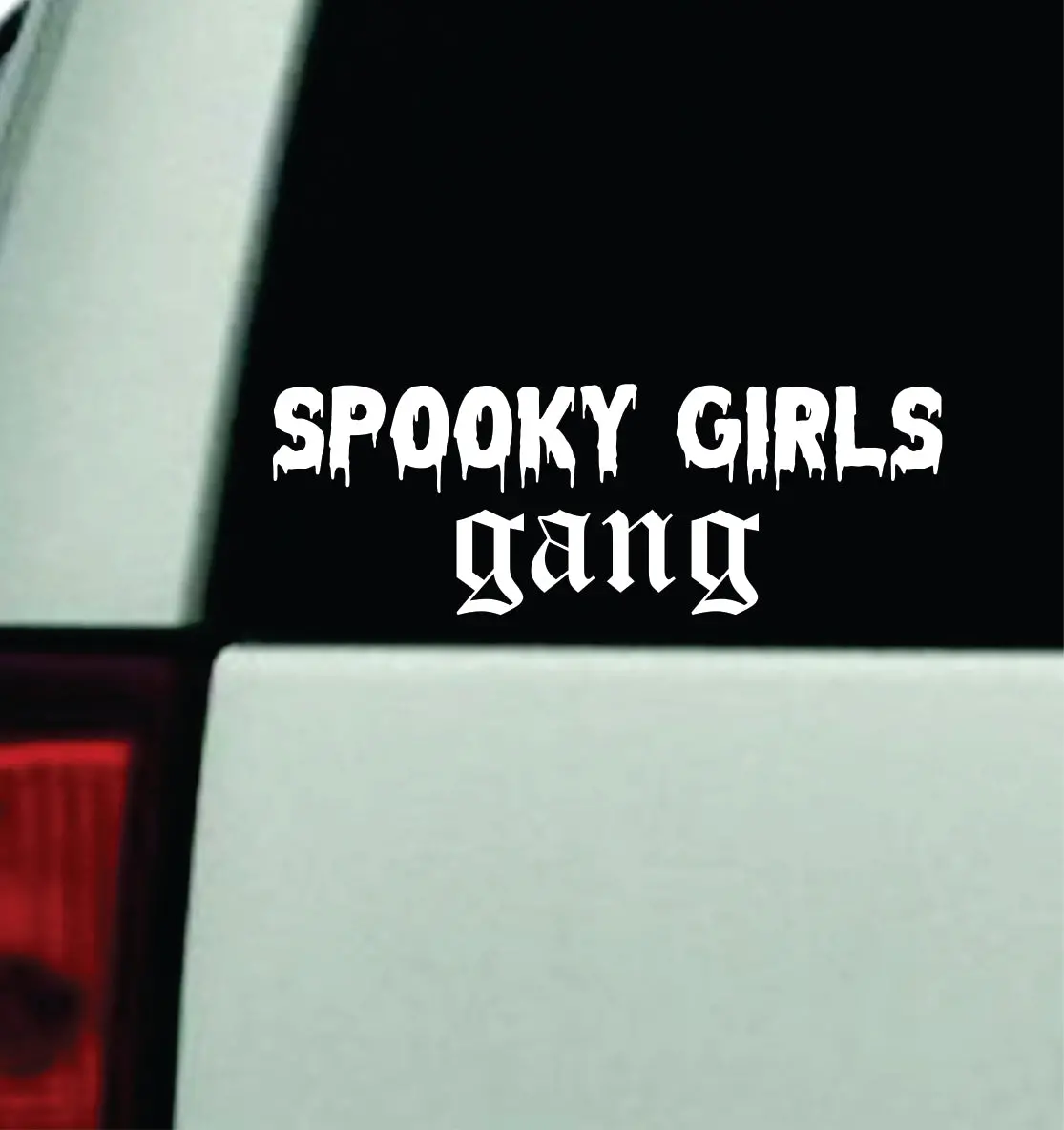 Spooky Girls Gang Car Decal Truck Mirror Window Windshield Bumper Sticker Men Girls Blegh Hardcore Metal Emo Goth 1