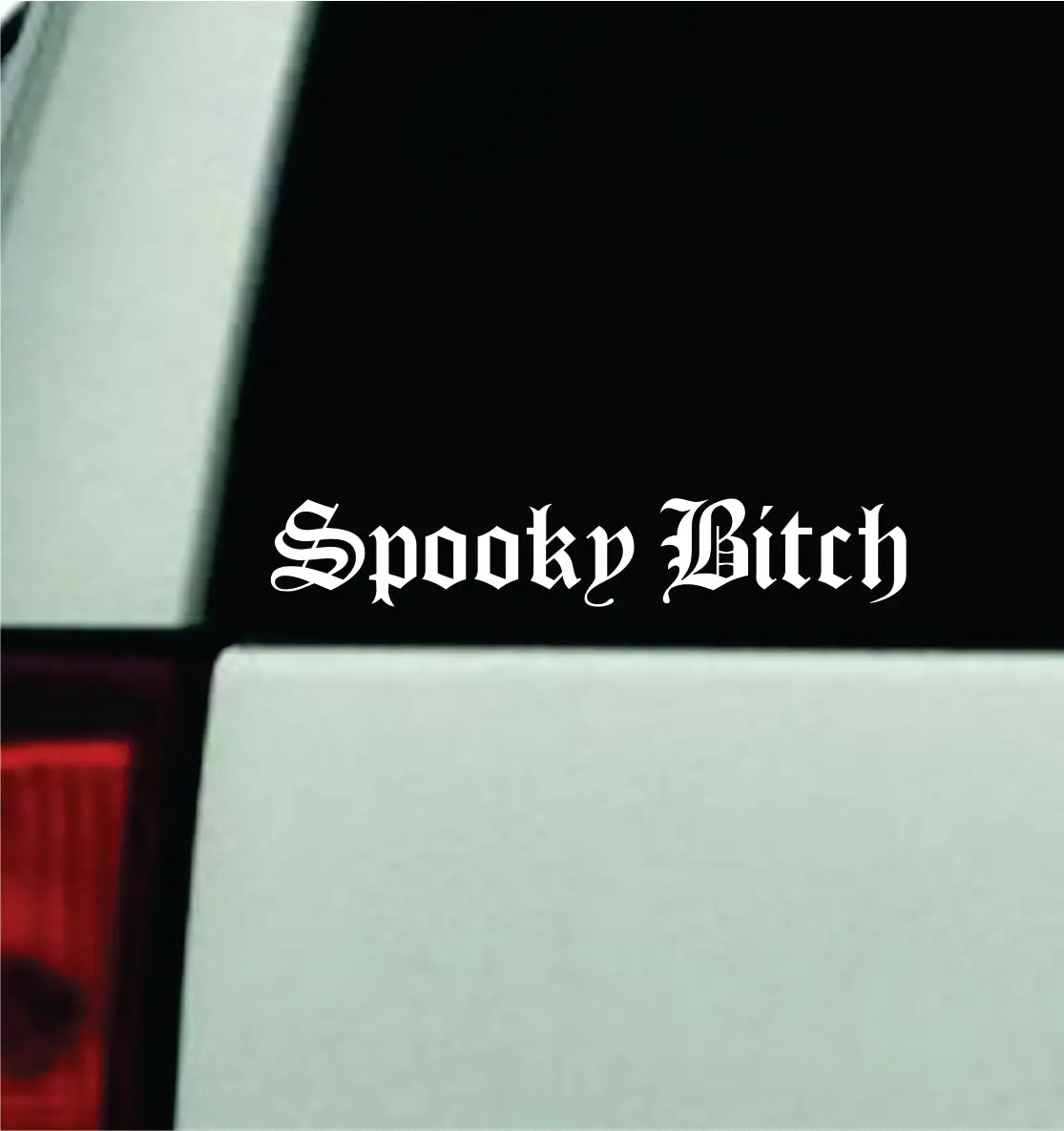 Spooky B Car Decal Truck Window Windshield Jdm Bumper Sticker Vinyl Quote Girls Mom Funny Trendy Meme Emo Goth Halloween 1