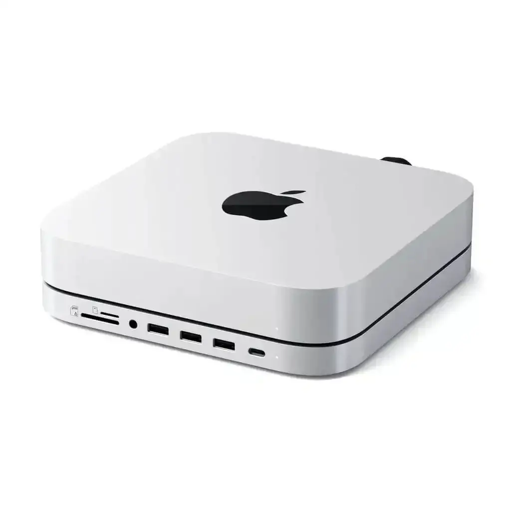 Satechi - Stand & Hub For Mac Mini With Ssd Enclosure 1