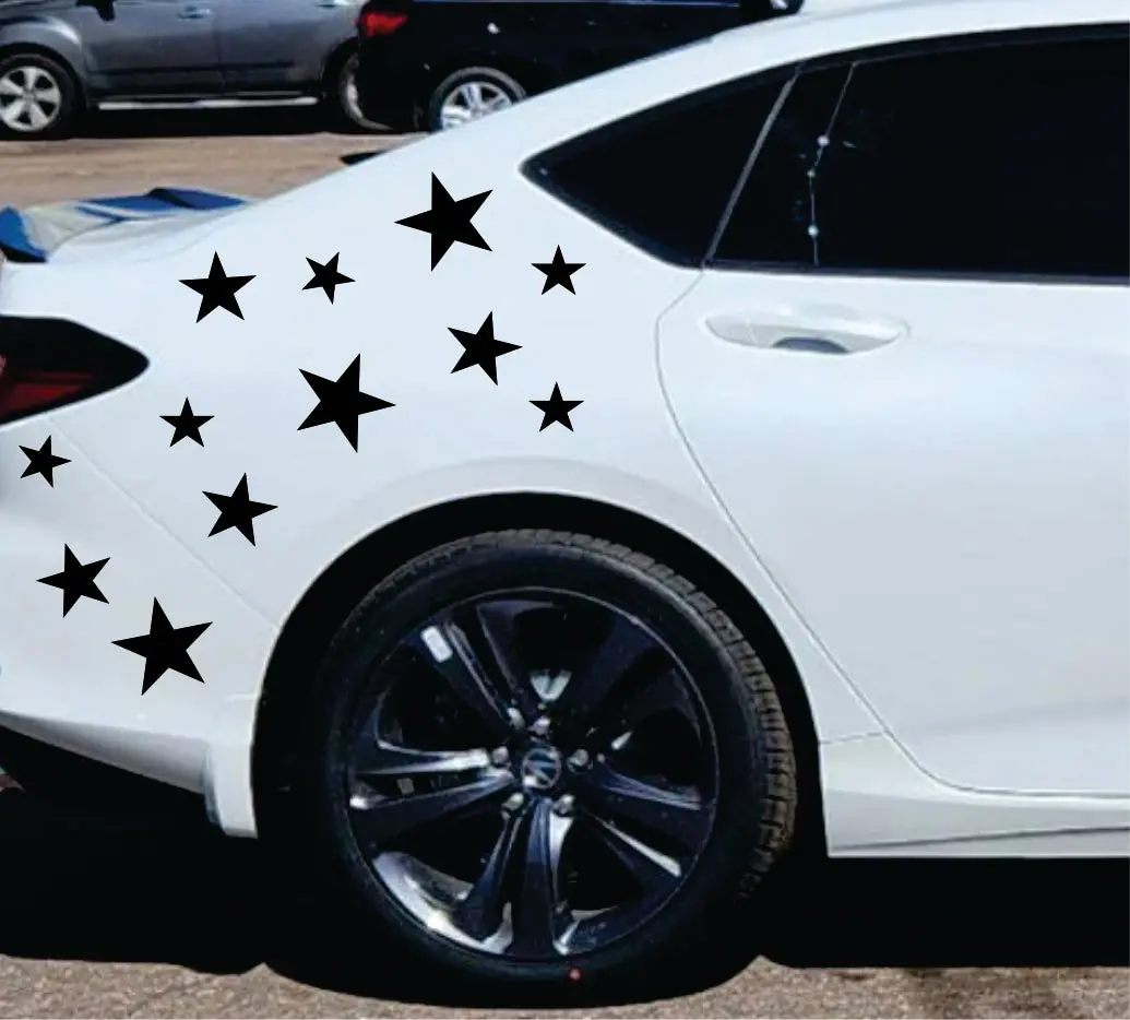Stars Set Of 20 Car Decal Truck Window Windshield Jdm Bumper Sticker Vinyl Quote Girls Mom Funny Trendy Meme Racing Sadboyz Men 1