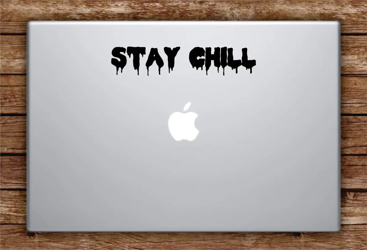 Stay Chill Laptop Apple Macbook Car Quote Wall Decal Sticker Art Vinyl Inspirational Funny Dope Cool Teen 1