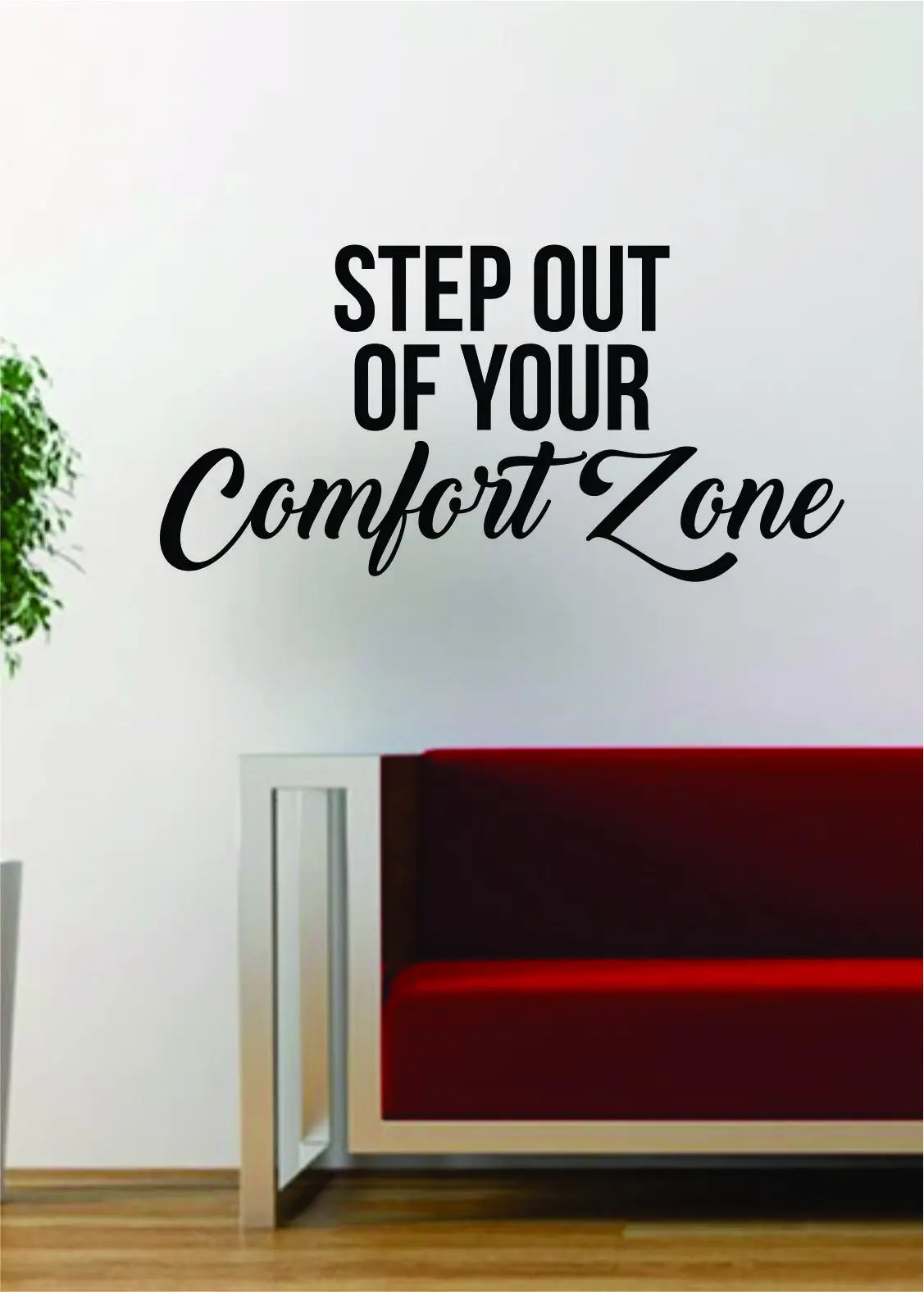 Step Out Of Your Comfort Zone Quote Decal Sticker Wall Vinyl Art Decor Home Travel Adventure Wanderlust 1