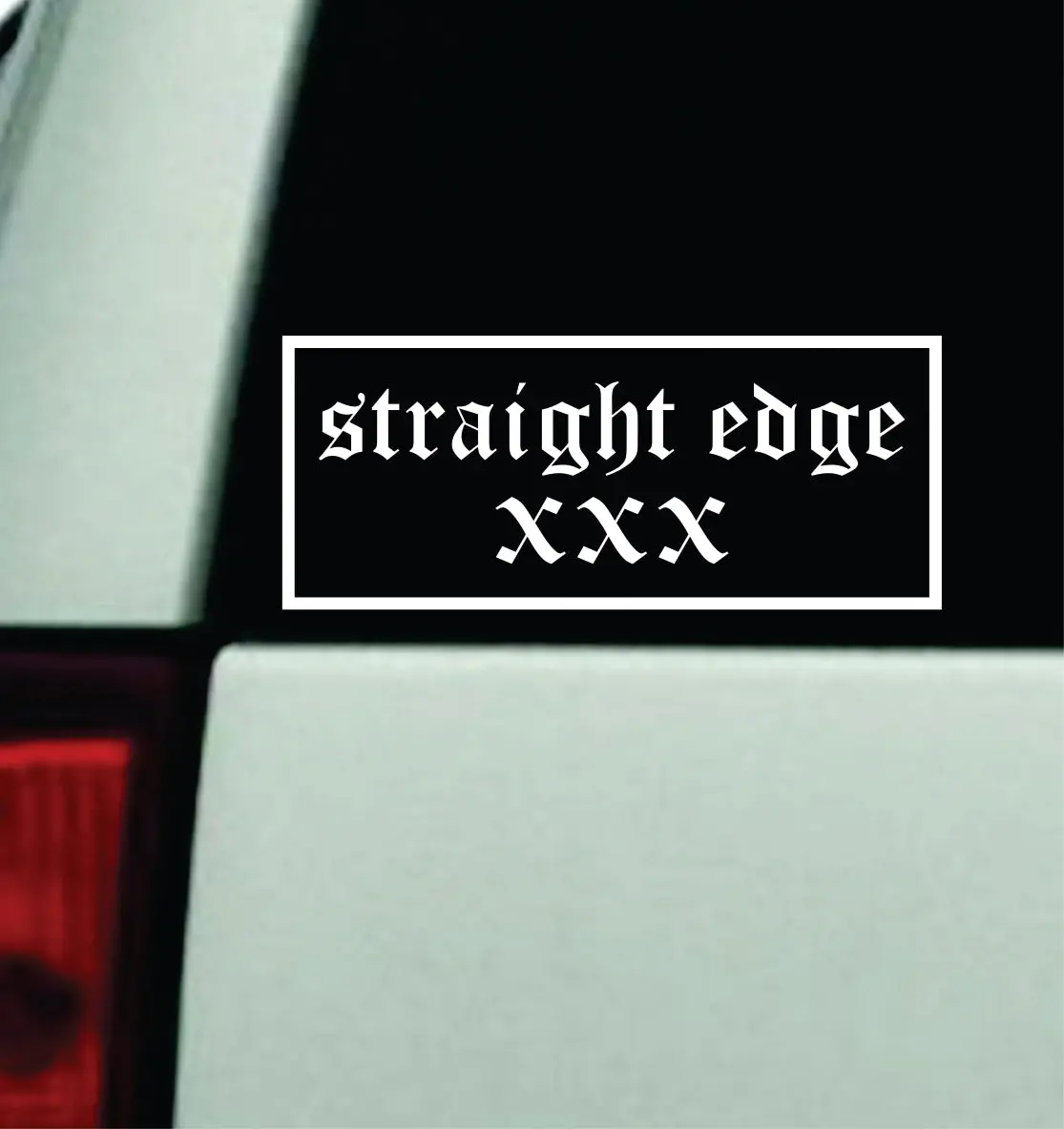 Straight Edge Xxx Car Decal Truck Mirror Window Windshield Bumper Sticker Men Girls Blegh Metal Hardcore Music Goth Emo 1
