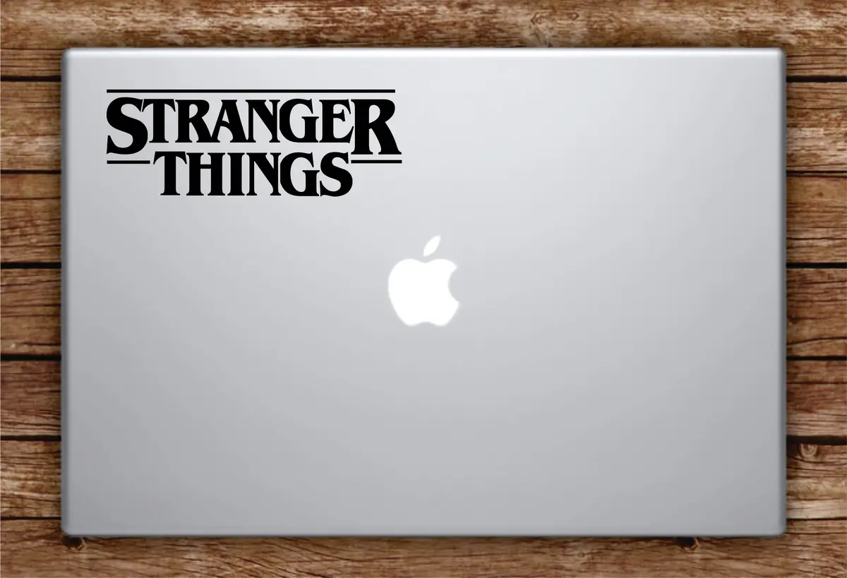 Stranger Things Logo Laptop Apple Macbook Quote Wall Decal Sticker Art Vinyl Teen Tv Shows Netflix Eleven 1
