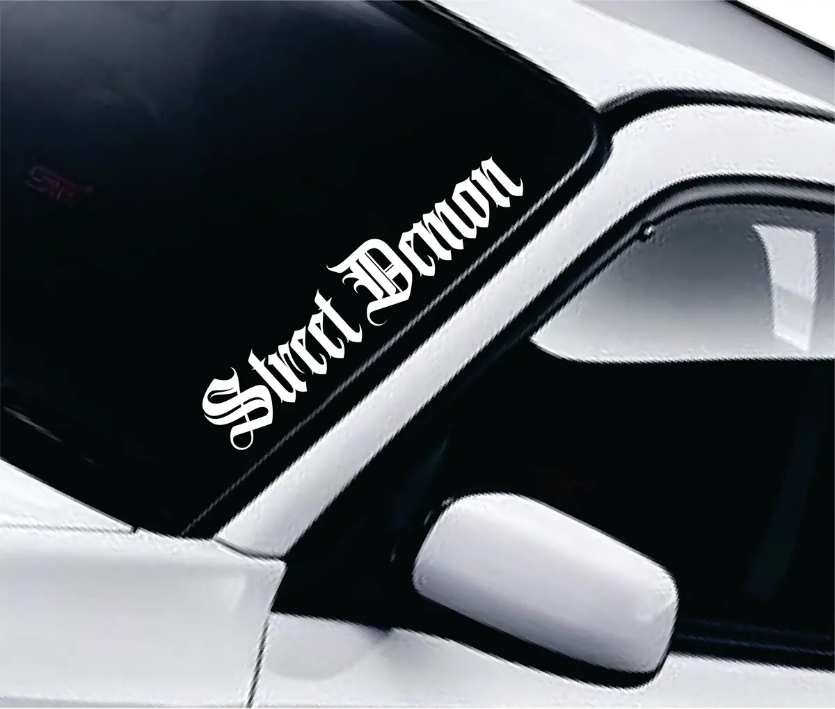 Street Demon Wall Decal Car Truck Window Windshield Jdm Sticker Vinyl Lettering Quote Drift Boy Girl Funny Sadboyz Racing Men Broken Heart Club Japanese 1