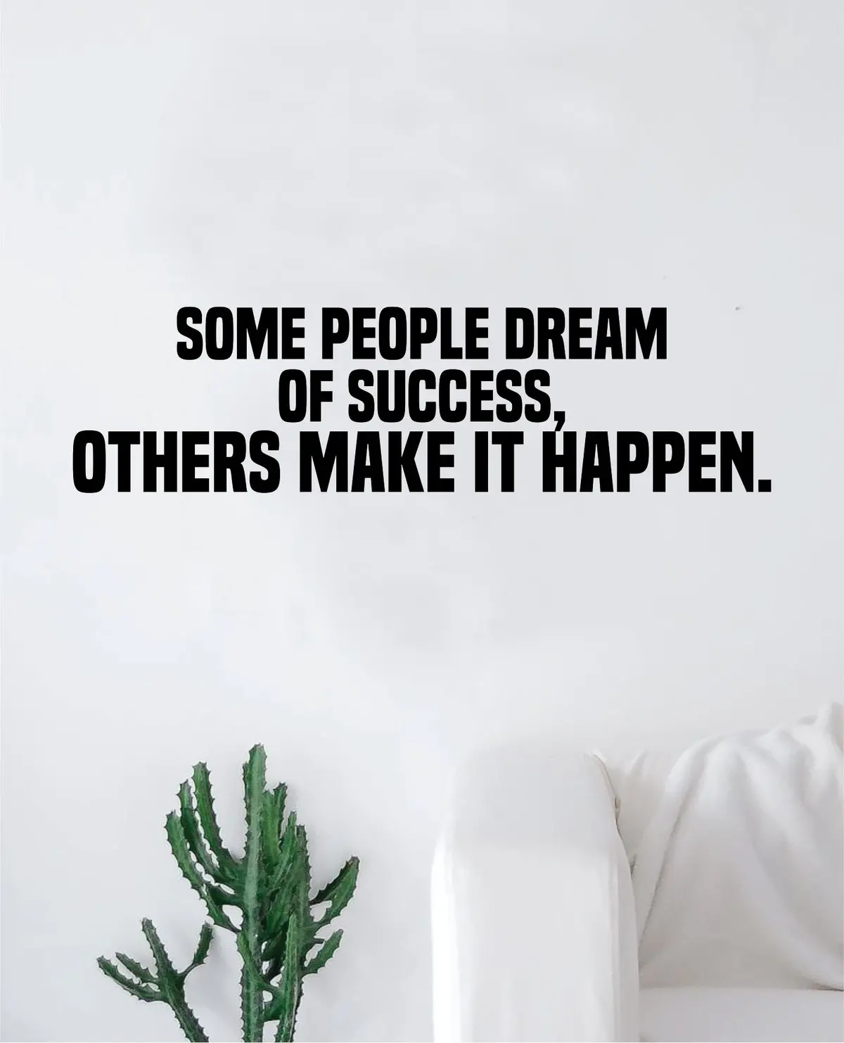 Success Make It Happen Decal Sticker Wall Vinyl Art Wall Bedroom Room Decor Motivational Inspirational Teen 1