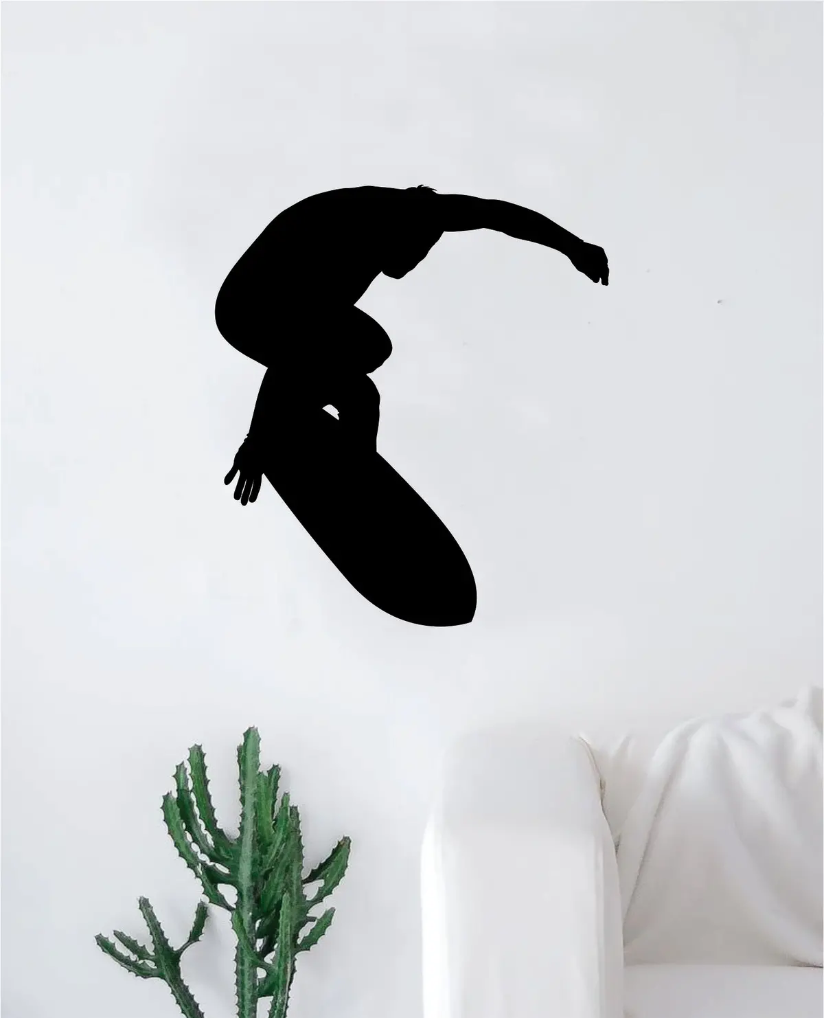 Surfer V6 Decal Sticker Wall Vinyl Art Home Room Decor Living Room Bedroom Sports Quote Surf Board Surfing Ocean Beach Waves Good Vibes 1