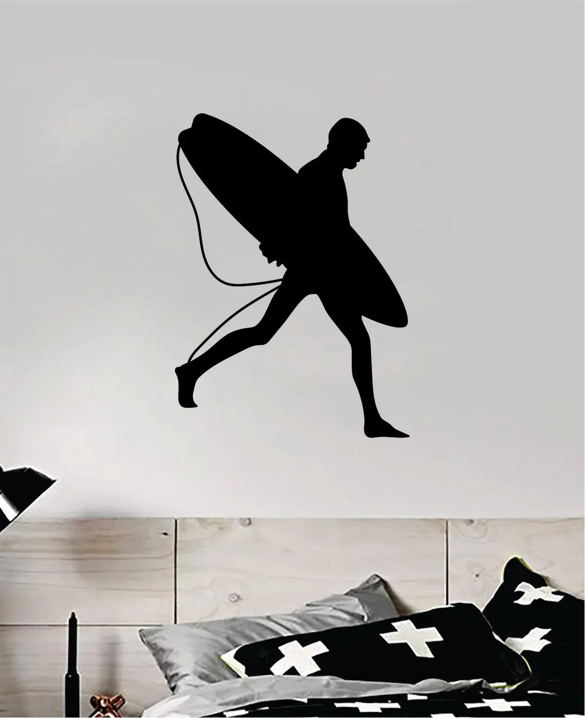 Surfer V8 Decal Sticker Wall Vinyl Art Home Decor Room Bedroom Teen Sports Surf Ocean Beach Waves Good Vibes 1