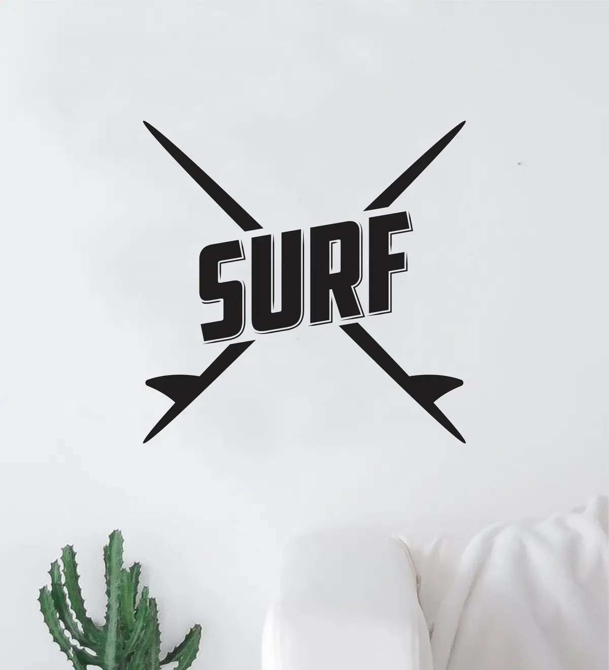 Surf V2 Quote Wall Decal Sticker Room Bedroom Art Vinyl Decor Teen Inspirational Sports Ocean Beach Hawaiian Aloha Surfboard 1