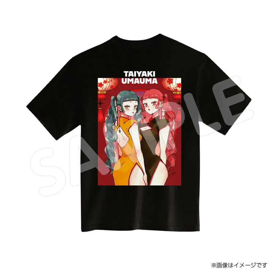 Taiyaki517tb　Tシャツ　たいやきうまうま 1