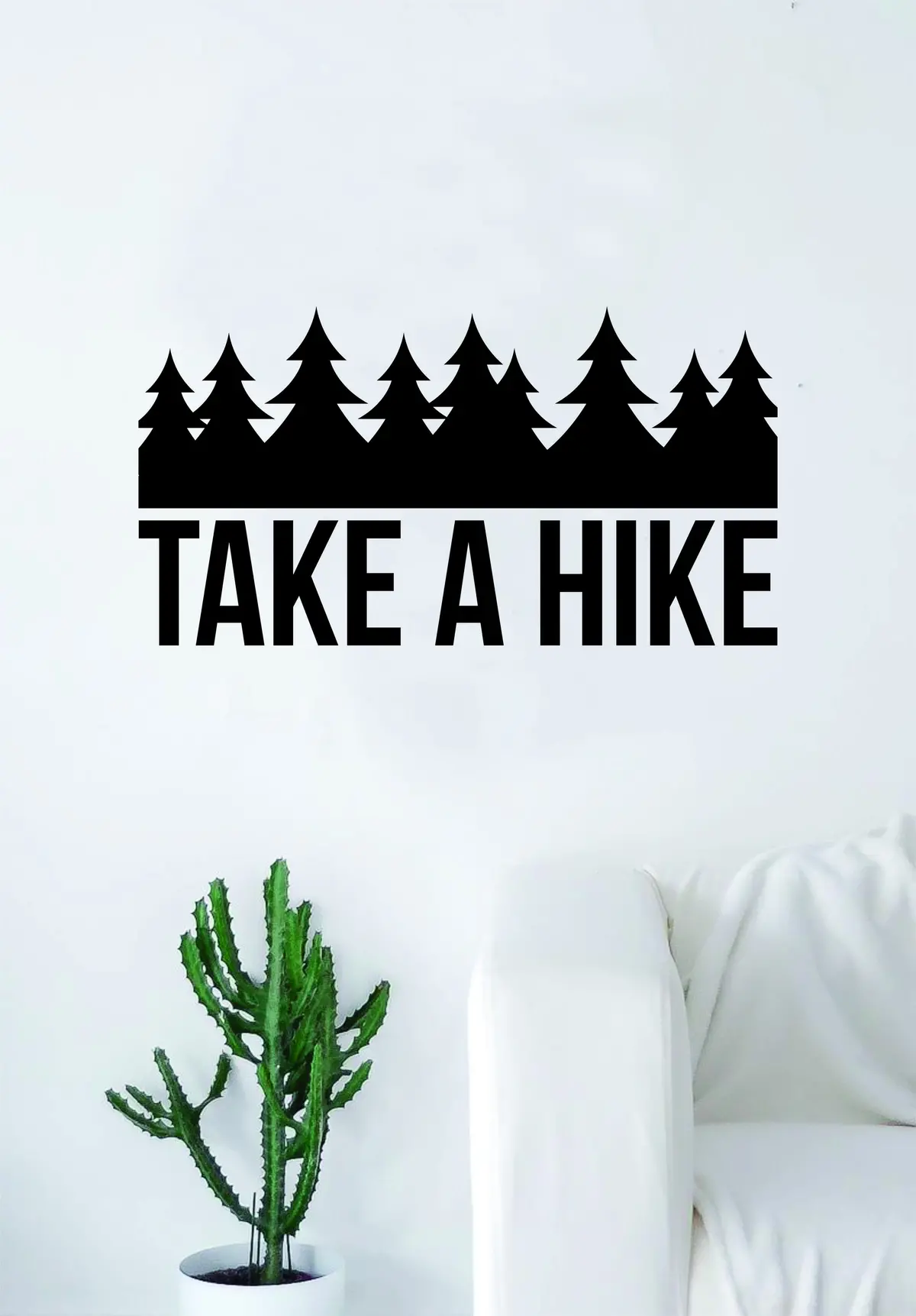 Take A Hike V2 Adventure Quote Wall Decal Sticker Bedroom Living Room Art Vinyl Beautiful Inspirational Travel Trees Wanderlust 1