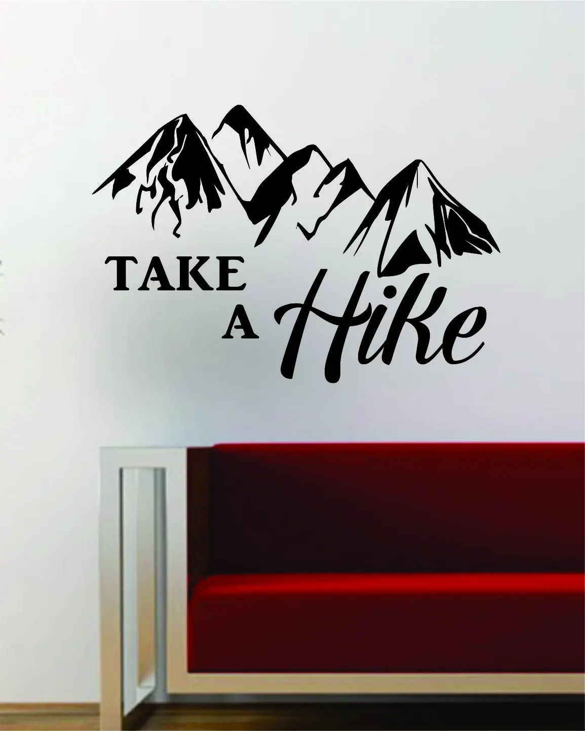 Take A Hike Quote Decal Sticker Wall Vinyl Art Decor Home Adventure Travel Wanderlust Mountains 1