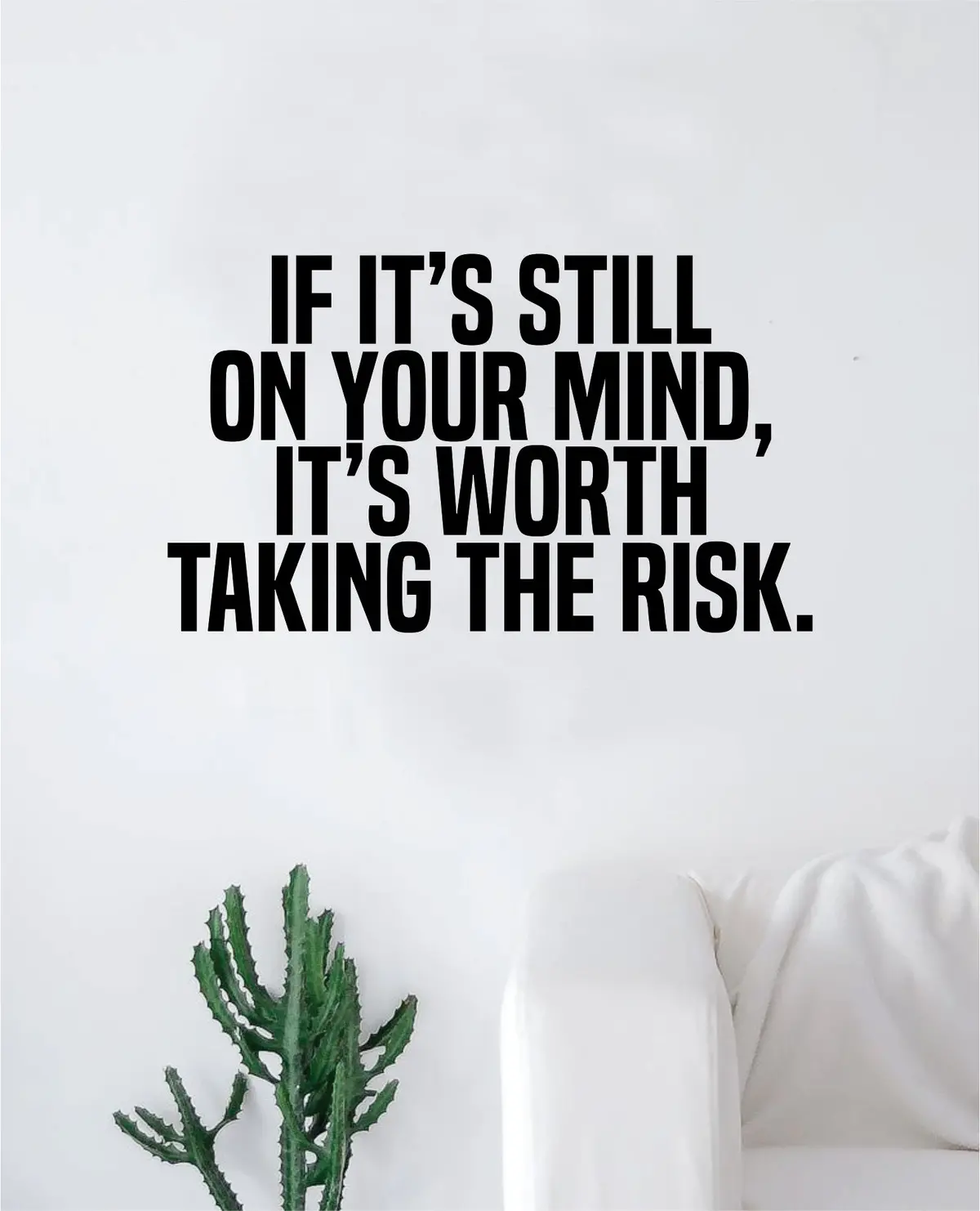 Taking The Risk Quote Wall Decal Sticker Bedroom Home Room Art Vinyl Inspirational Motivational Teen Decor Adventure Good Vibes 1