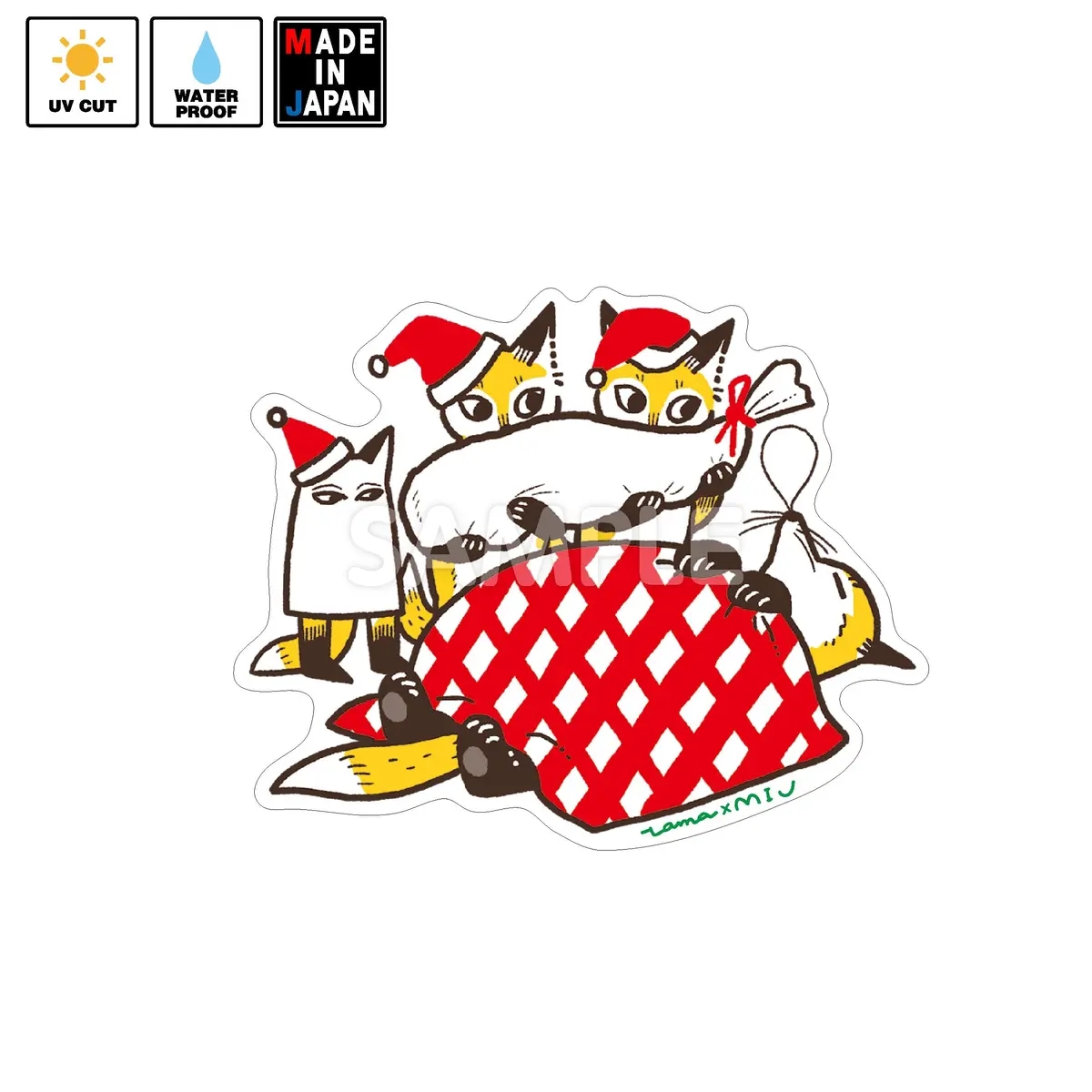 Tama020　ステッカー　Tama　クリスマス 1