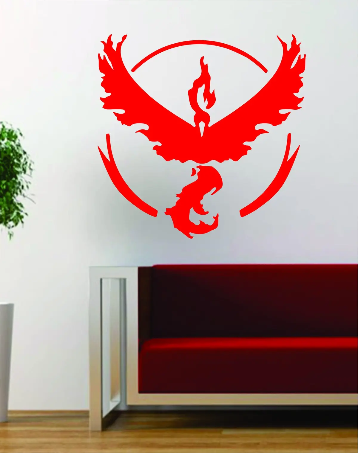 Pokemon Go Team Valor Logo Game Gamer Design Decal Sticker Wall Vinyl Art Decor Home 1