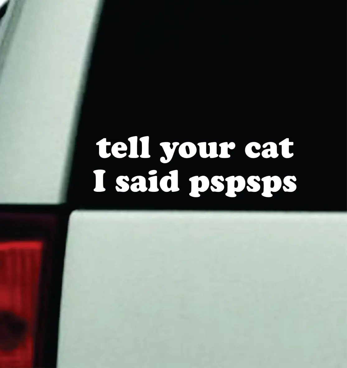 Tell Your Cat I Said Pspsps Car Decal Truck Mirror Window Windshield Bumper Sticker Men Girls Funny Pets Animals 1