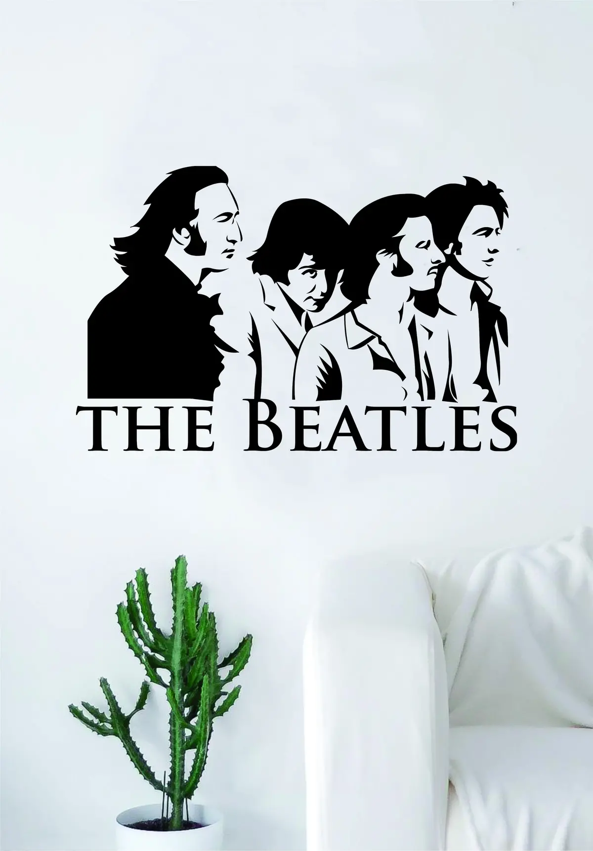 The Beatles Logo Decal Sticker Wall Vinyl Art Living Room Bedroom Decor Music John Lennon Paul Mccartney 1