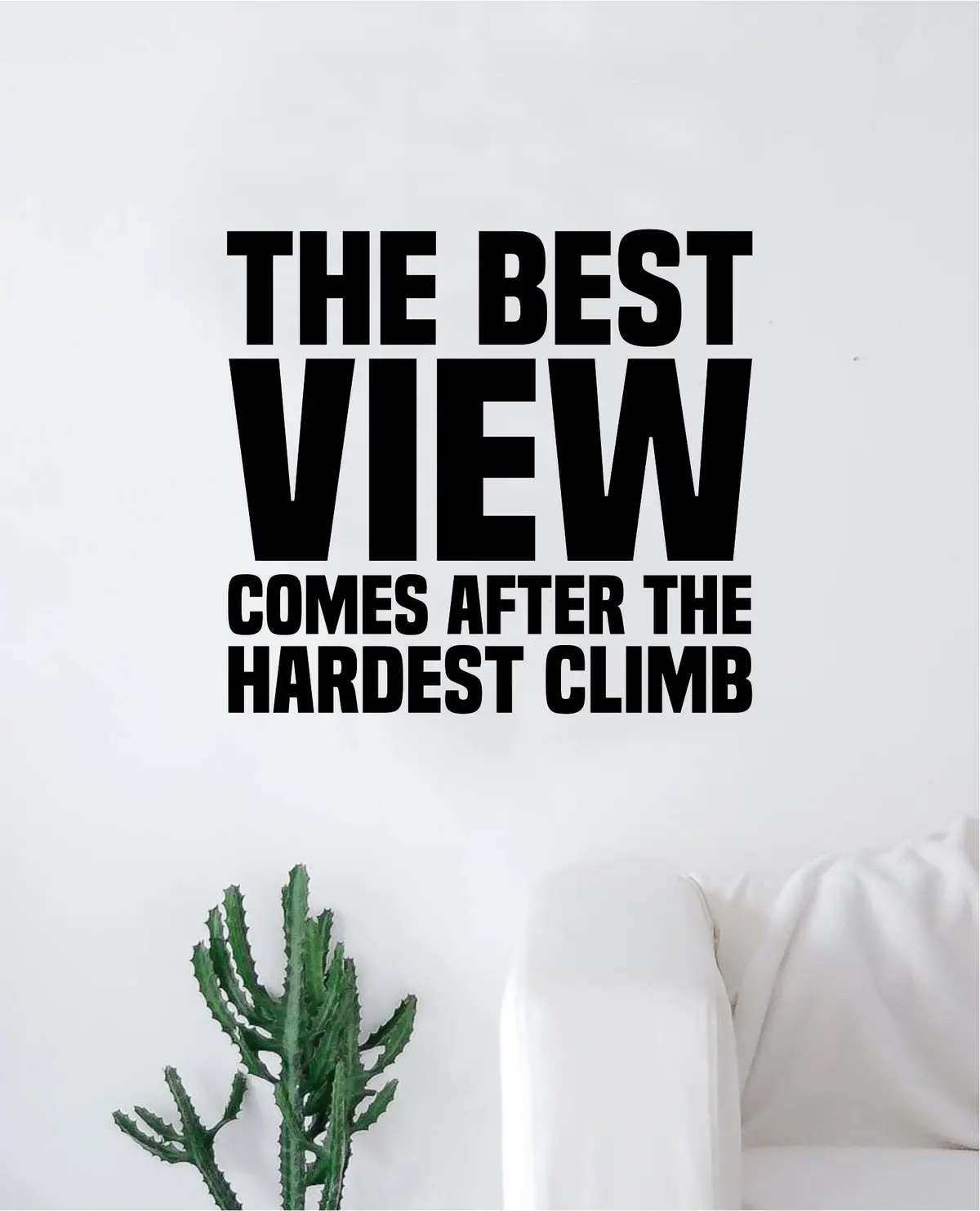 The Best View Quote Wall Decal Sticker Bedroom Living Room Art Vinyl Inspirational Motivational Teen Gym School Sports 1
