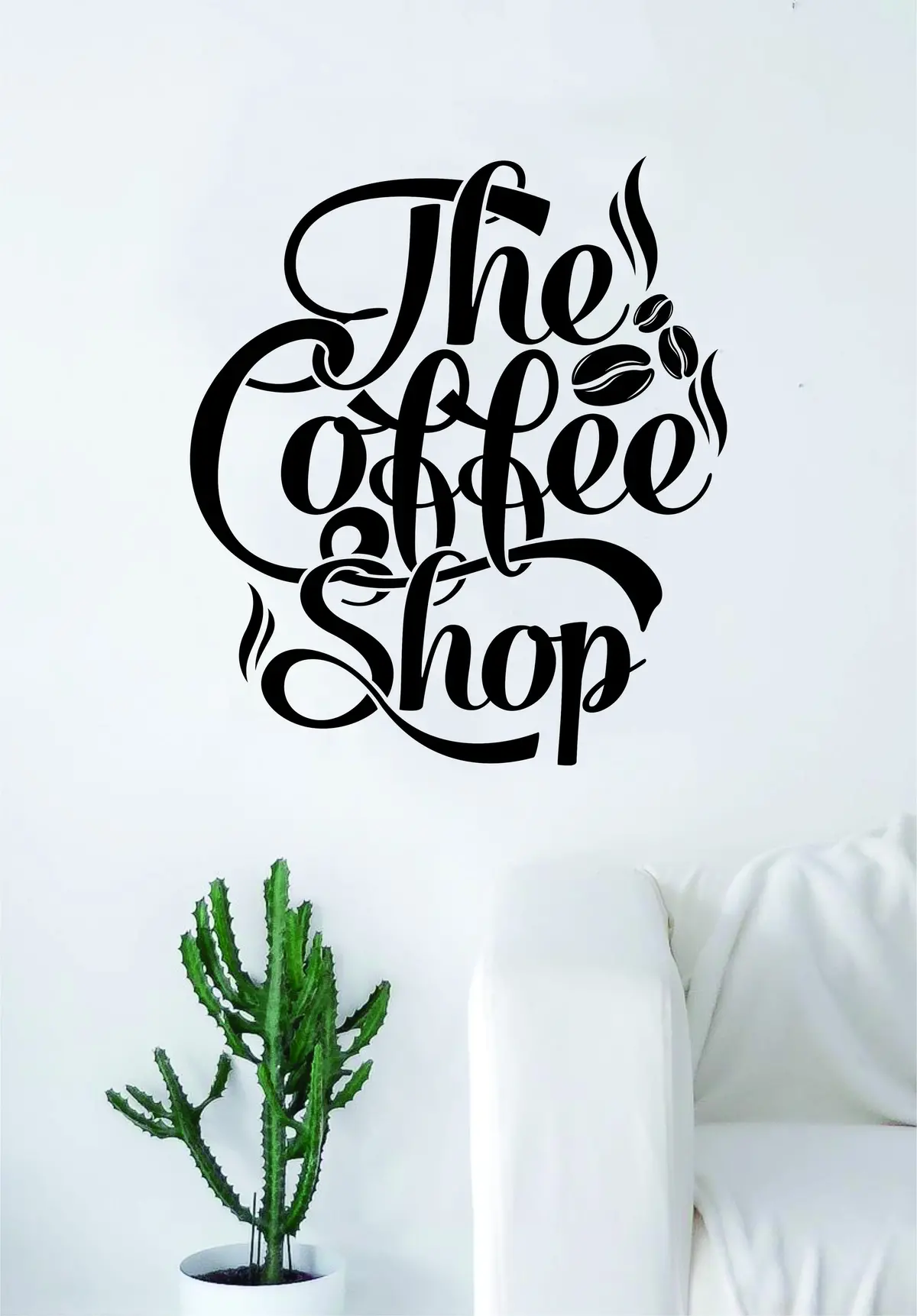 The Coffee Shop V2 Quote Wall Decal Sticker Bedroom Living Room Art Vinyl Beautiful Kitchen Cute Shop Morning 1