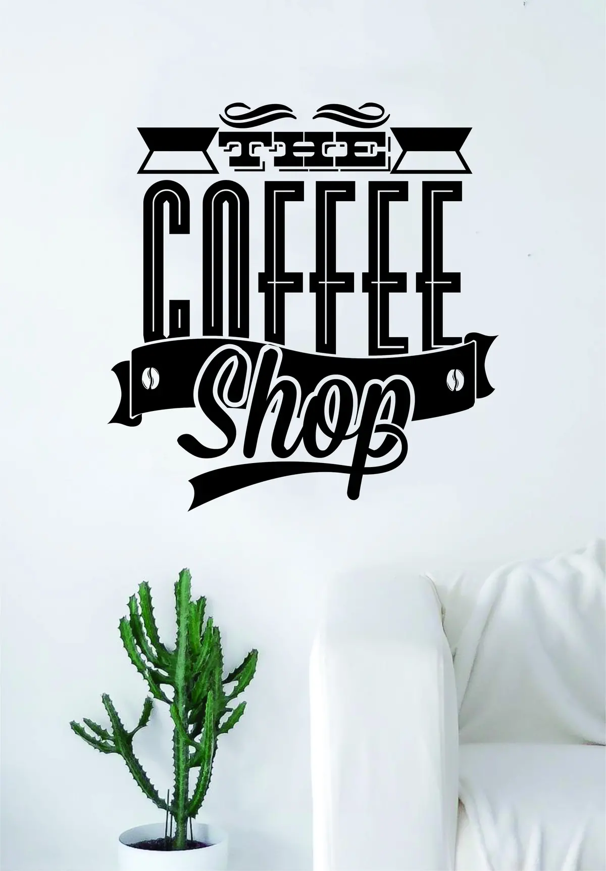 The Coffee Shop Quote Wall Decal Sticker Bedroom Living Room Art Vinyl Beautiful Kitchen Cute Shop Morning 1