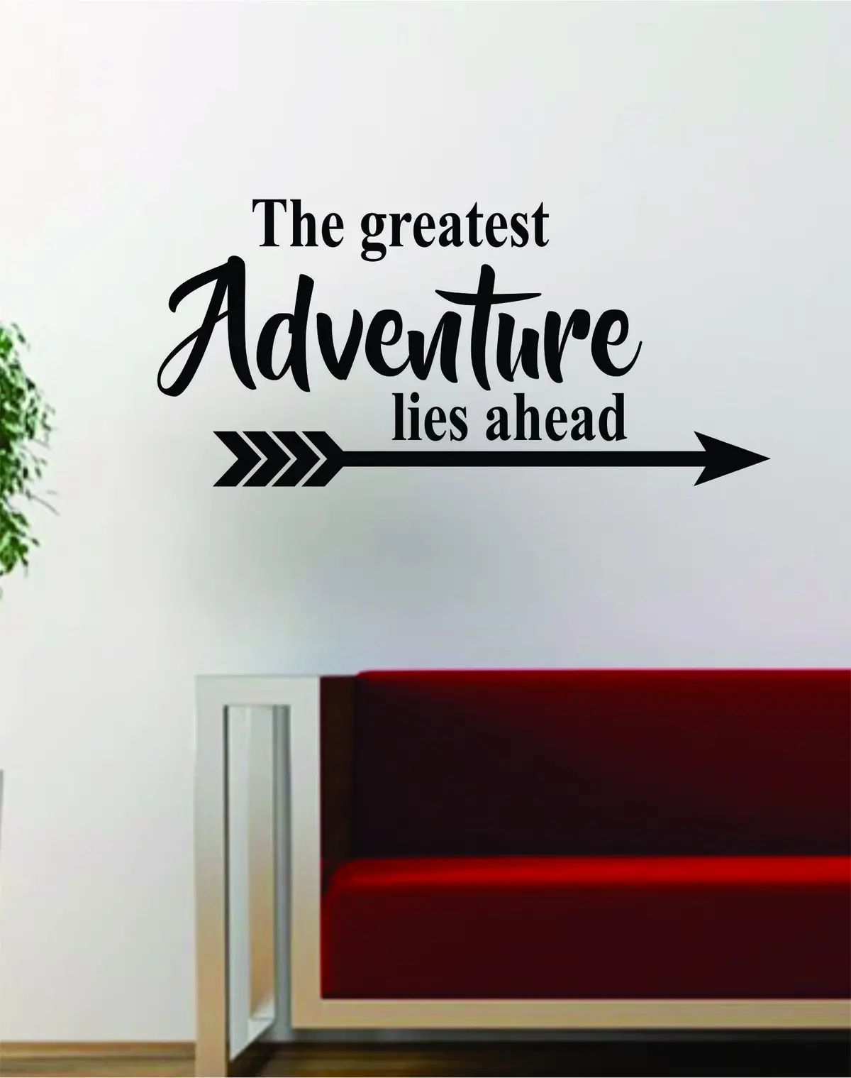 The Greatest Adventure Lies Ahead Design Decal Sticker Wall Vinyl Art Words Decor Travel Wanderlust 1