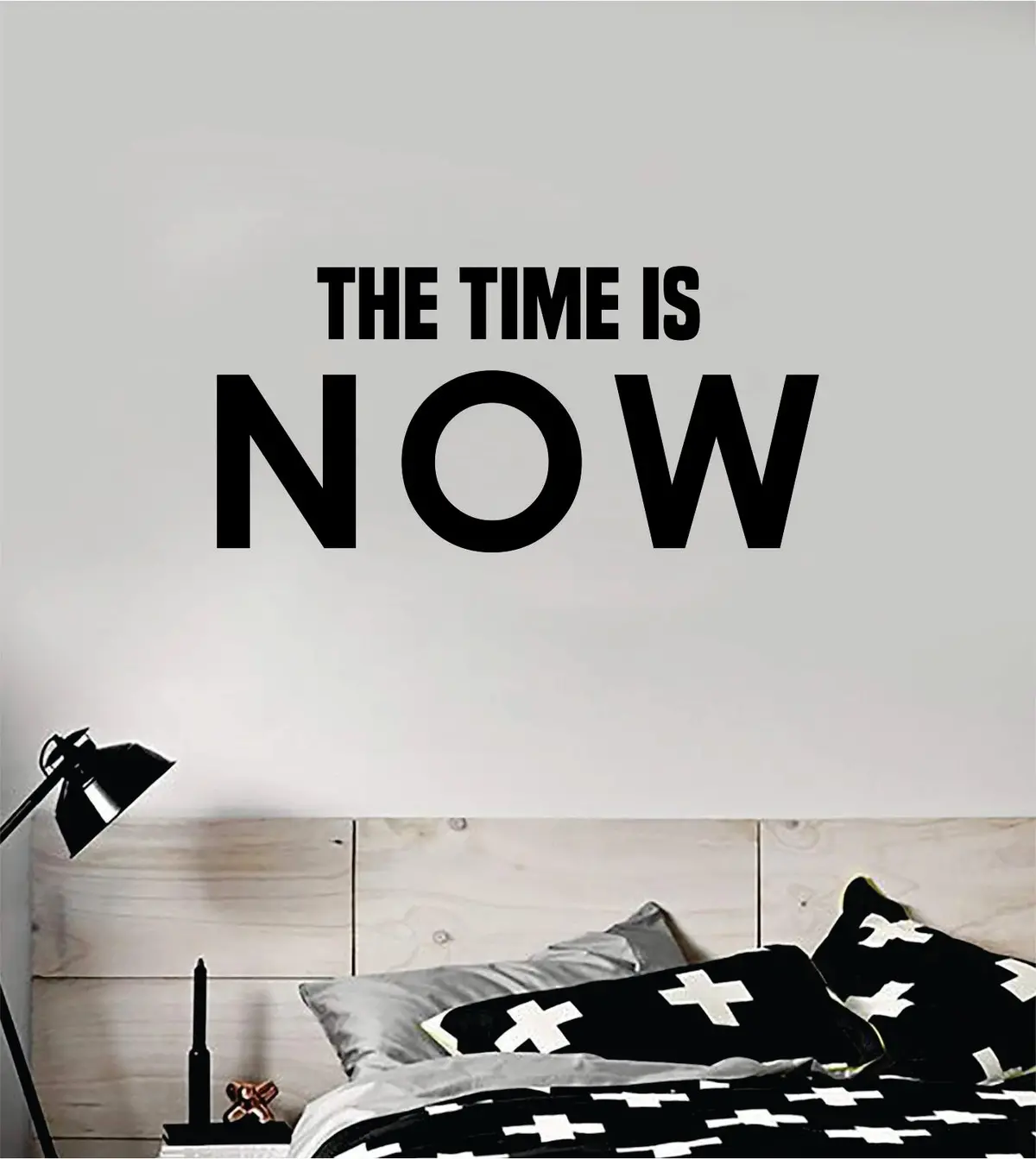 The Time Is Now Wall Decal Decor Art Sticker Vinyl Room Bedroom Home Teen Inspirational Teen Girls Kids School Class Nursery Gym Fitness Health 1