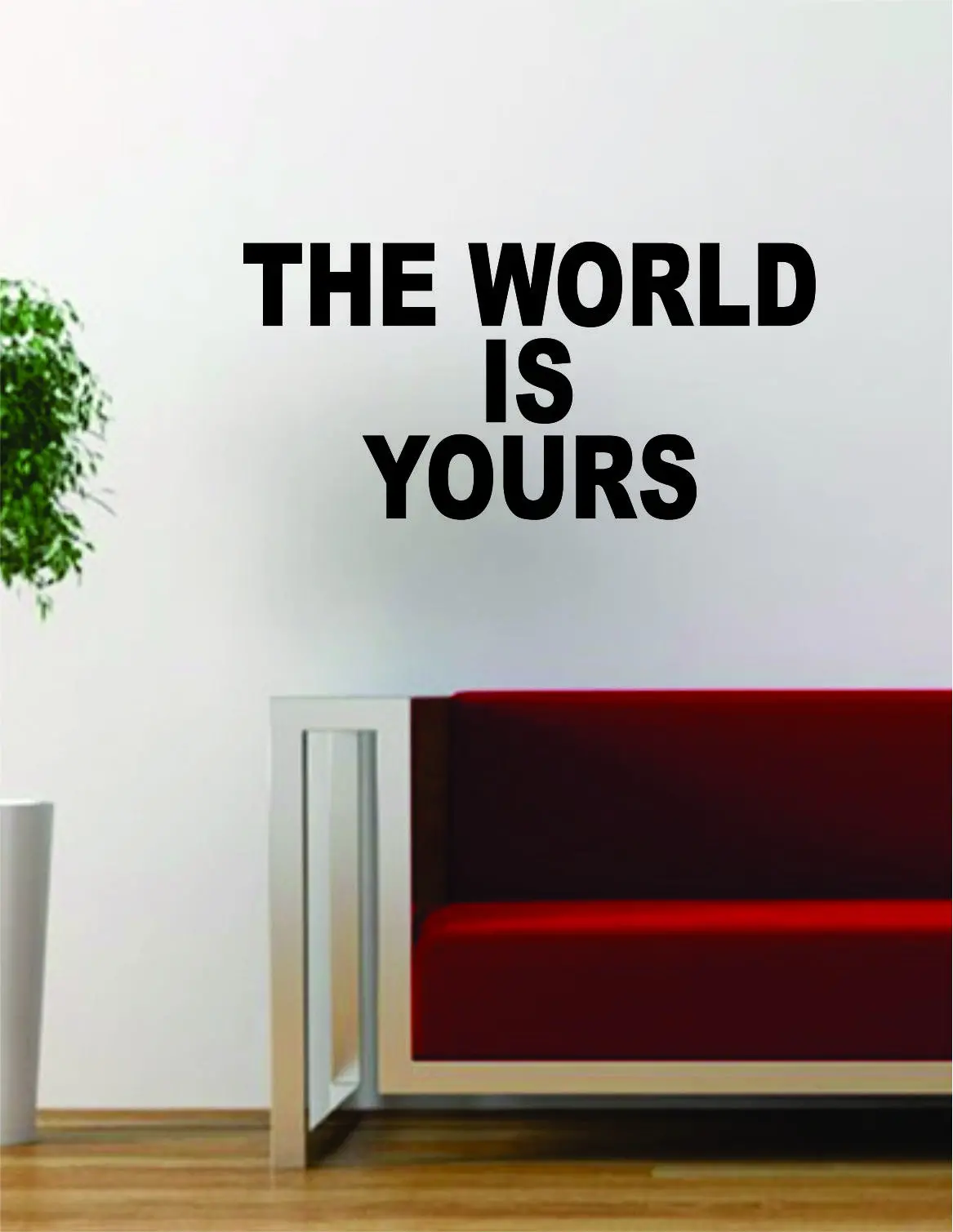 The World Is Yours Quote Wall Decal Sticker Room Art Vinyl Rap Hip Hop Nas Lyrics 1