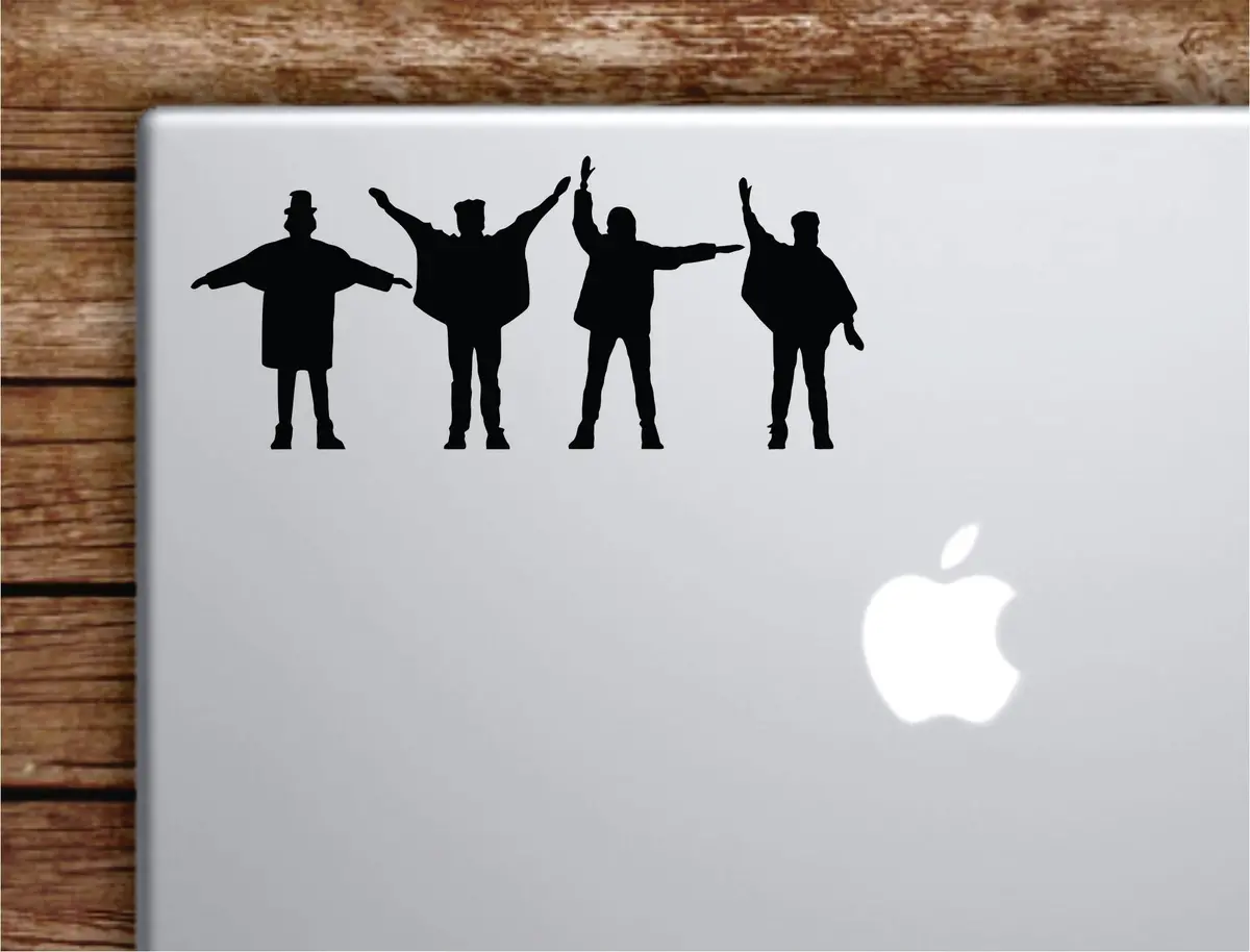 The Beatles Help Laptop Wall Decal Sticker Vinyl Art Quote Macbook Apple Decor Car Window Truck Kids Baby Teen Inspirational Girls Boys Music John Lennon Paul Mccartney 1