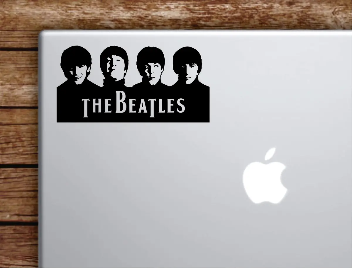 The Beatles V2 Laptop Wall Decal Sticker Vinyl Art Quote Macbook Decor Car Window Truck Kids Baby Teen Inspirational Girls Boys Music 1