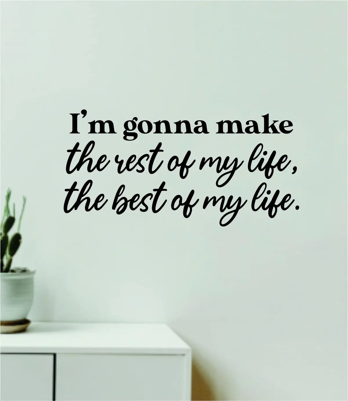 The Best Of My Life Quote Wall Decal Sticker Vinyl Art Decor Bedroom Room Boy Girl Inspirational Motivational School Nursery Good Vibes Adventure Travel 1
