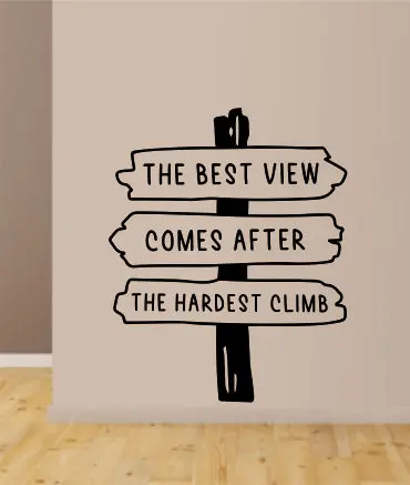 The Best View Sign Wall Decal Home Decor Vinyl Art Sticker Bedroom Quote Nursery Baby Teen Boy Girl School Inspirational Adventure Travel Family 1