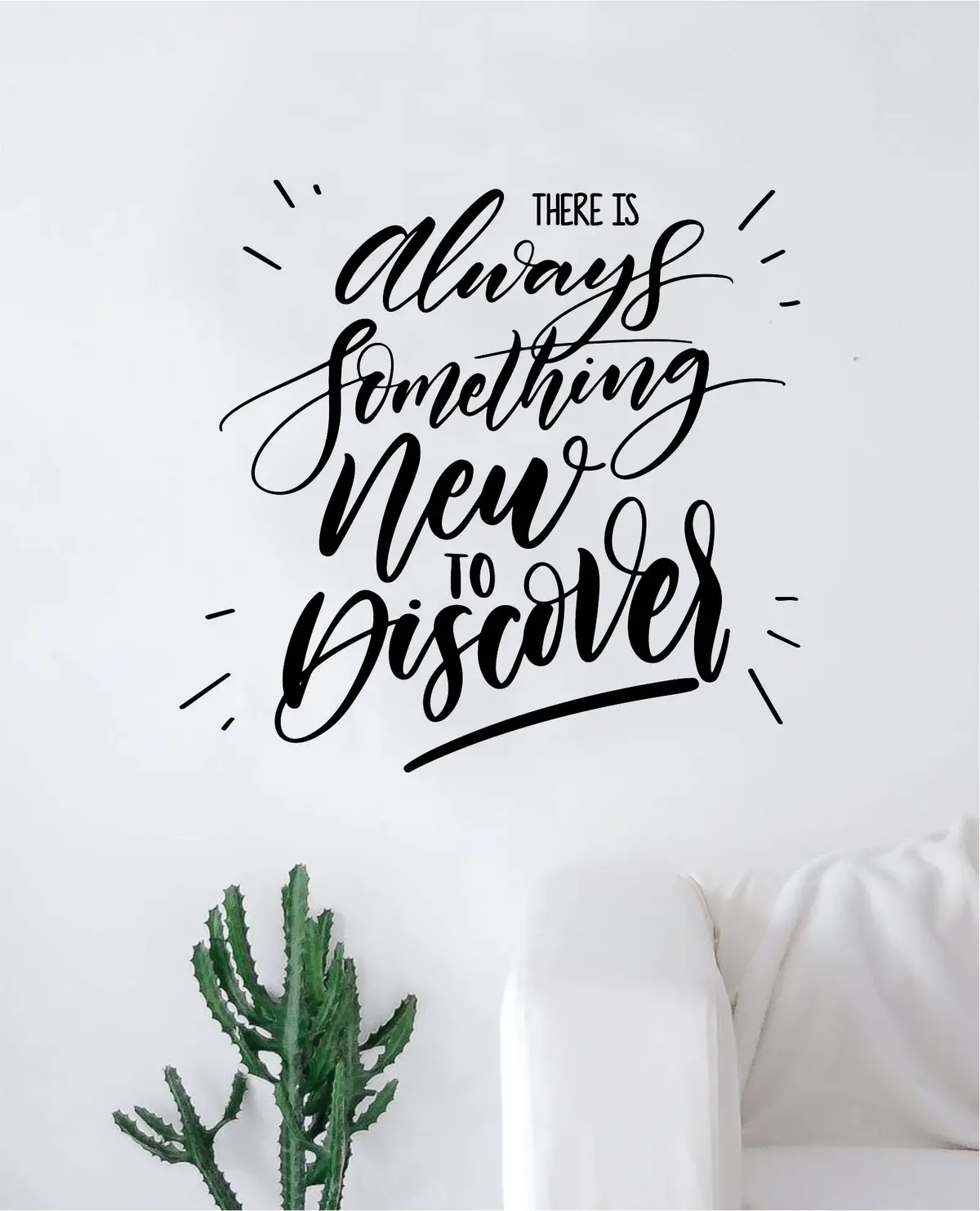 There Is Always Something New To Discover Quote Wall Decal Sticker Decor Vinyl Art Bedroom Teen Inspirational Boy Girl School Adventure 1