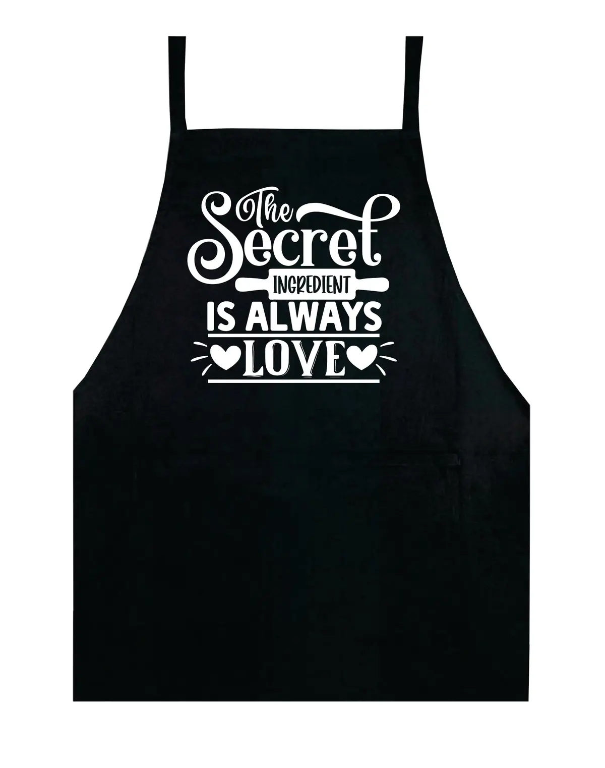 The Secret Ingredient Is Always Love Kitchen Apron Bbq Barbeque Cook Grill Chef Bake Food Funny Gift Men Girls Mom Dad Gift 1