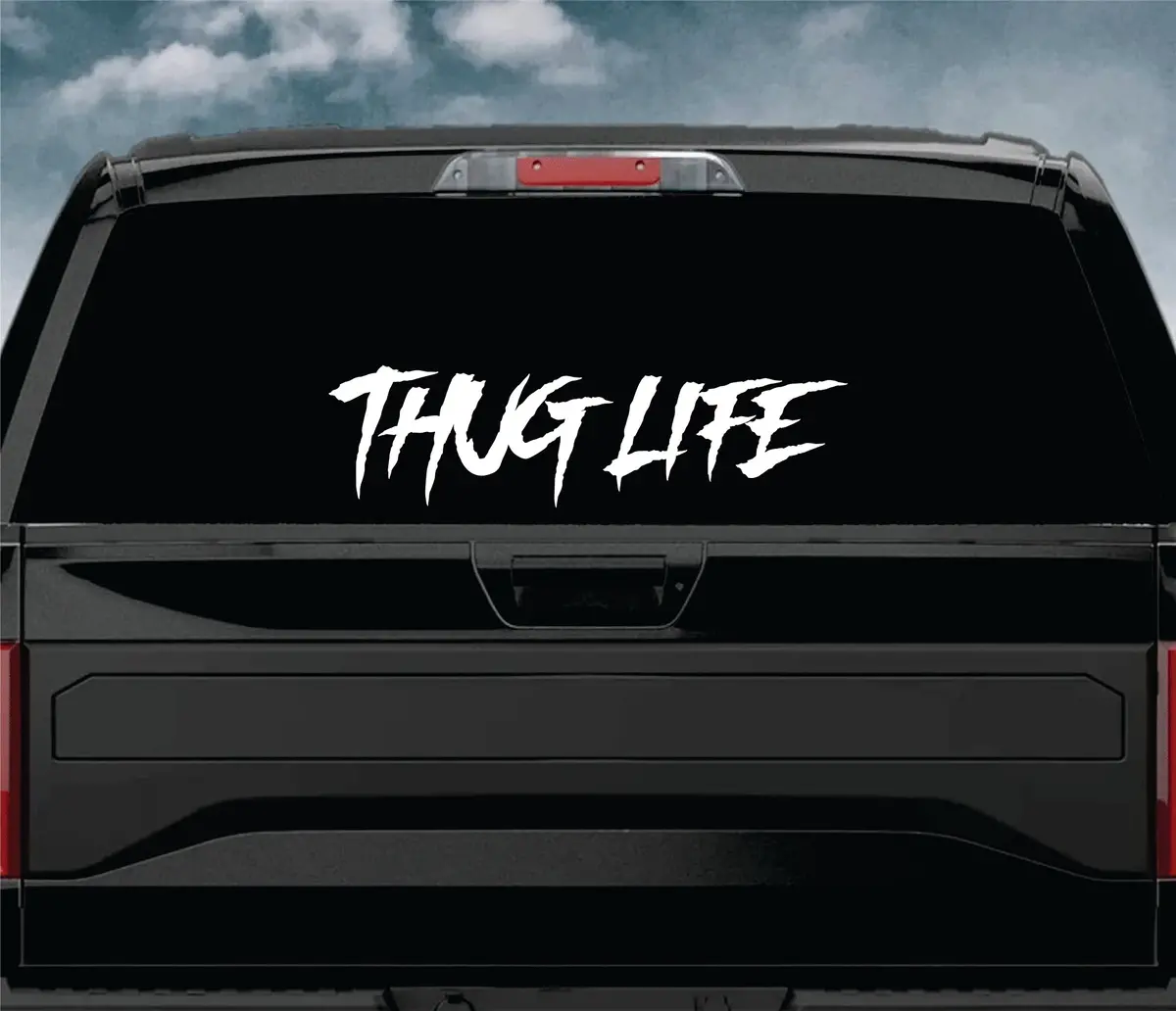 Thug Life Car Decal Truck Window Windshield Jdm Sticker Vinyl Lettering Quote Boy Girl Funny Men Racing Sadboyz Sadgirlz Broken Heart Club Stay Humble 1