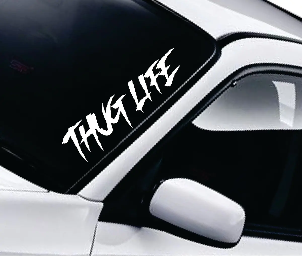 Thug Life Car Decal Truck Window Windshield Jdm Sticker Vinyl Lettering Quote Boy Girl Funny Men Racing Sadboyz Sadgirlz Broken Heart Club Stay Humble 2