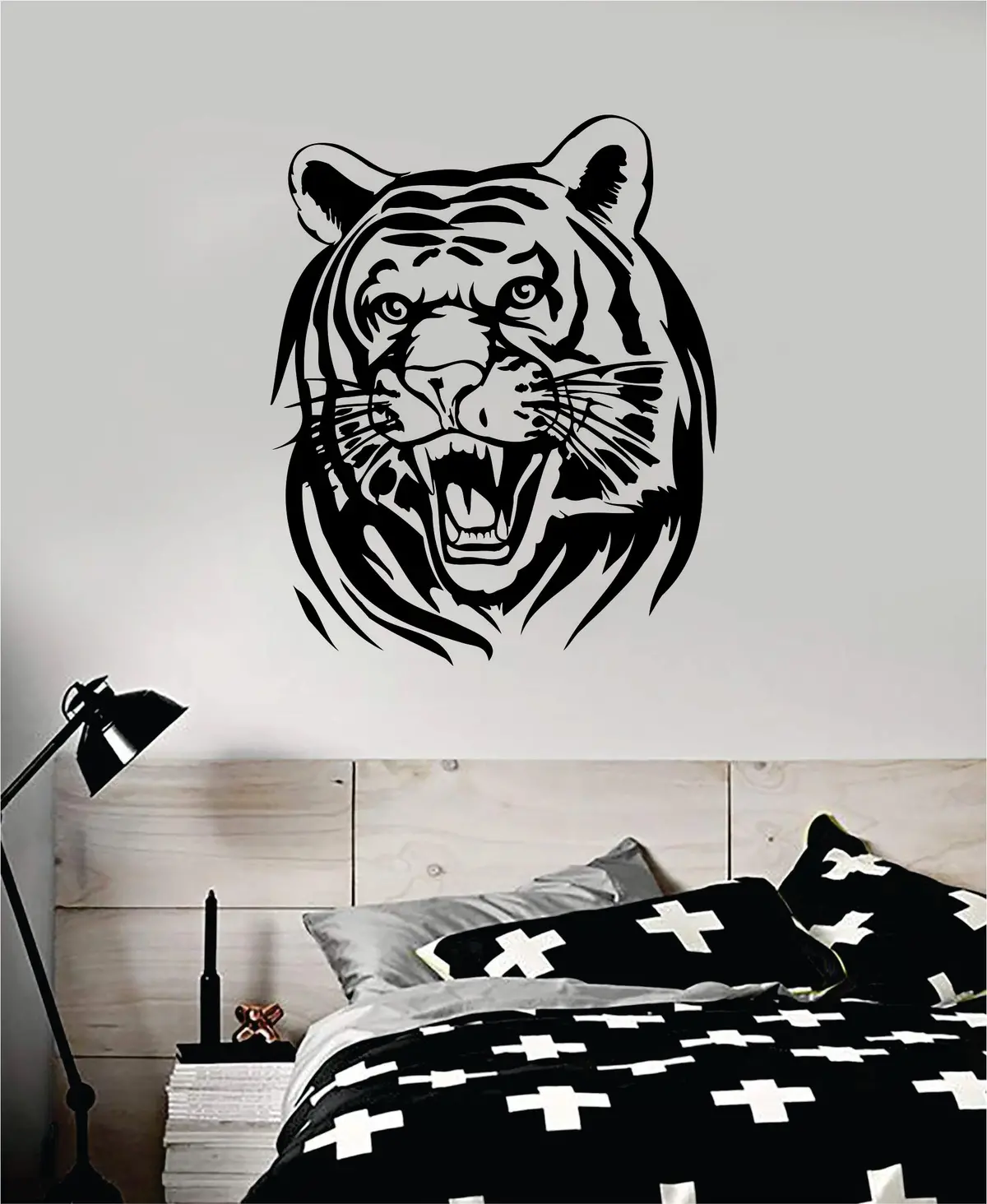 Tiger V8 Wall Decal Home Decor Vinyl Sticker Art Bedroom Room Animal Baby Kids Teen Nursery Beast Gym 1