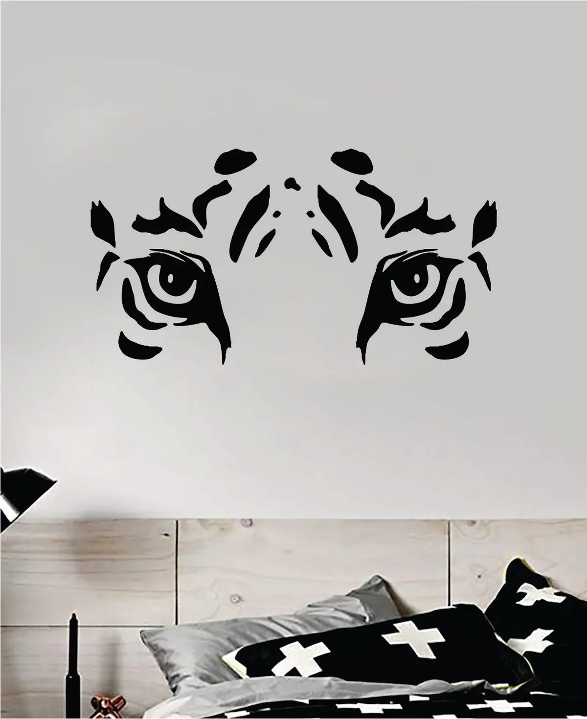 Tiger Eyes Wall Decal Home Decor Vinyl Sticker Art Bedroom Room Animal Baby Kids Teen Nursery Beast Gym Girls 1