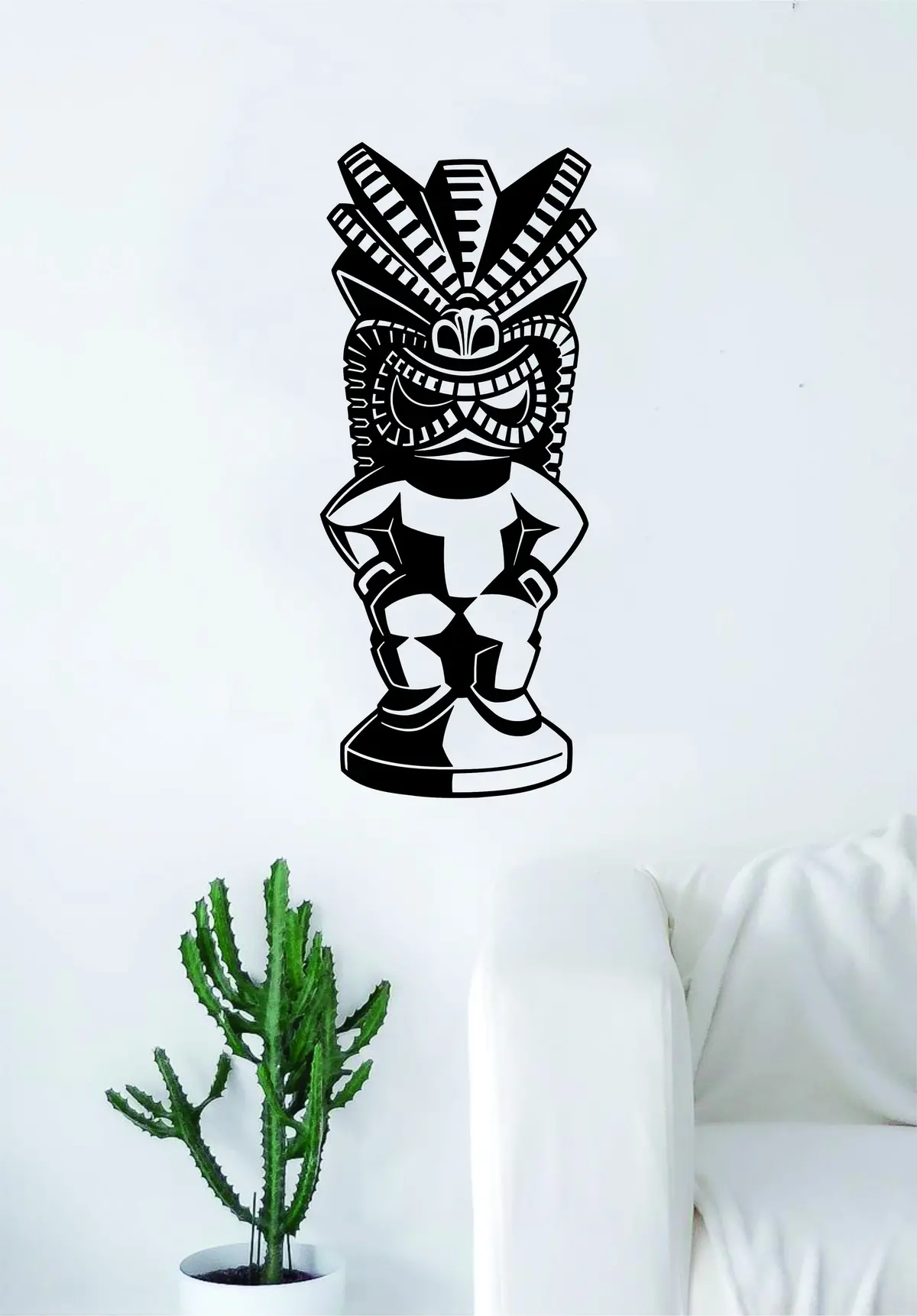 Tiki V5 Design Wall Decal Sticker Vinyl Art Room Decor Hawaiian Beach Teen Totem Pole Indian Nautical Ocean Surf 1