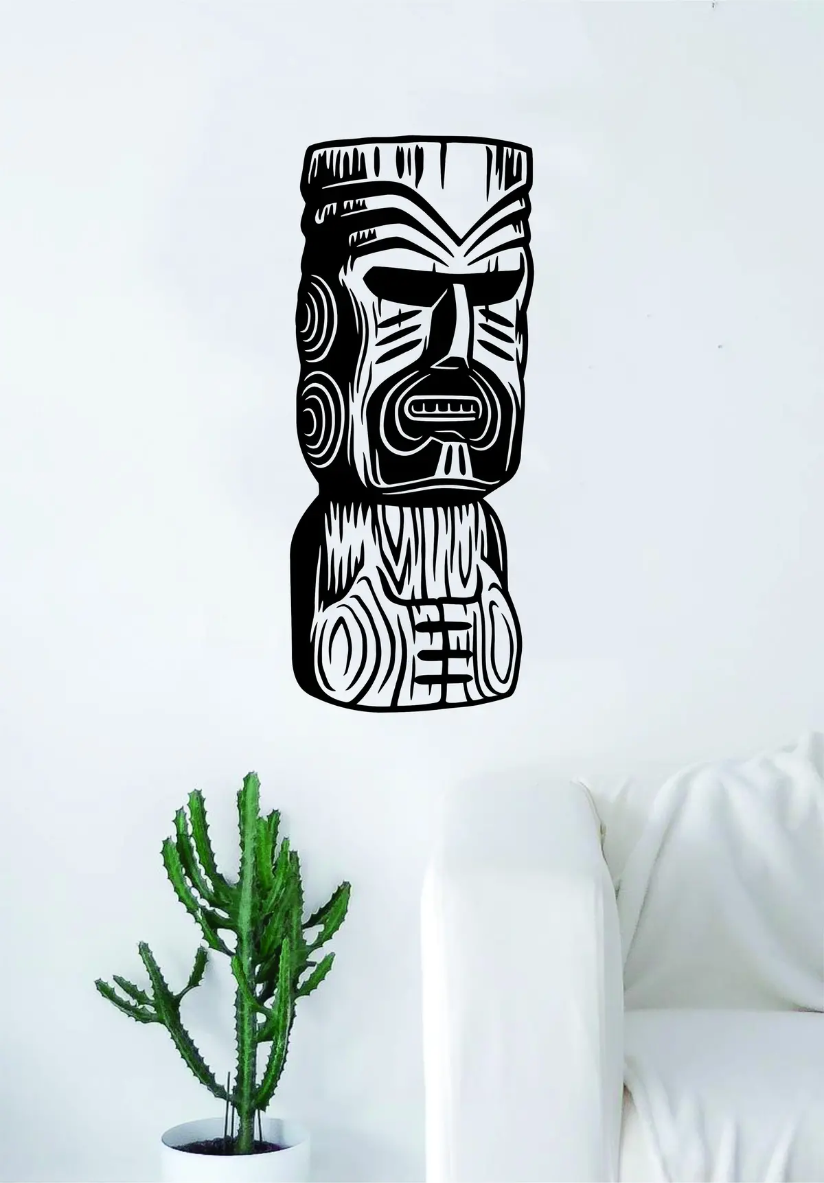 Tiki V6 Design Wall Decal Sticker Vinyl Art Room Decor Hawaiian Beach Teen Totem Pole Indian Nautical Ocean Surf 1