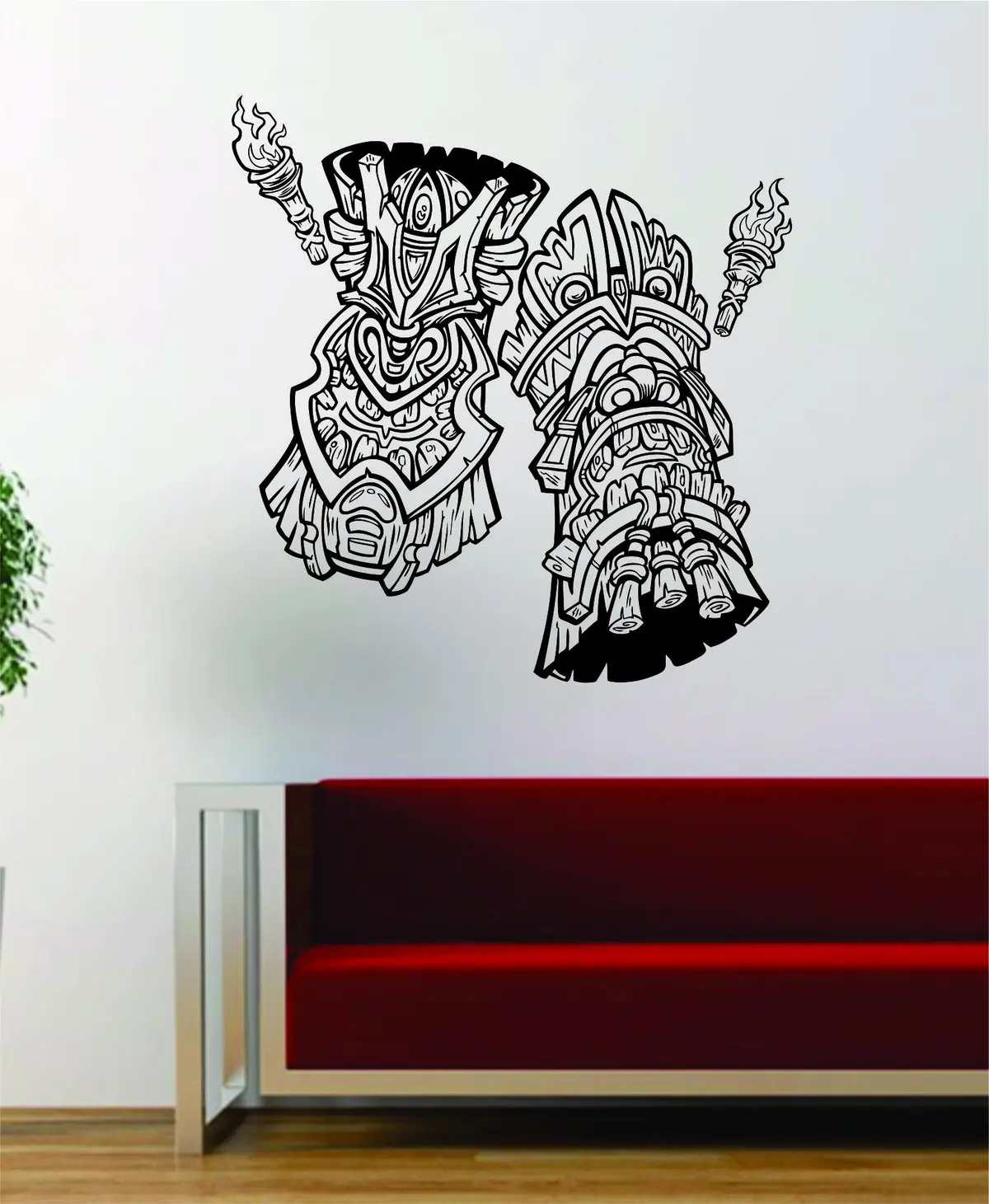Tikis Version 4 Design Wall Decal Sticker Vinyl Art Hawaiian Beach Teen Tiki 1