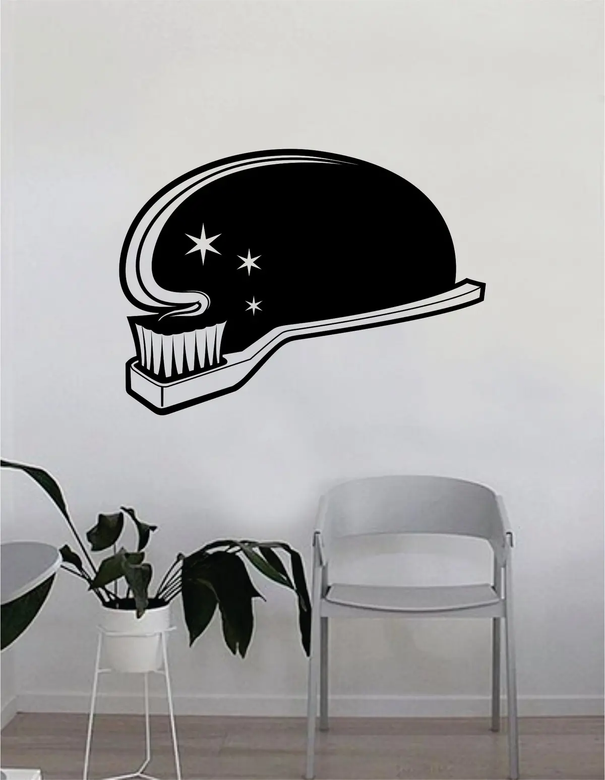 Tooth Brush Dentist Dental Quote Wall Decal Sticker Room Bedroom Art Vinyl Inspirational Decor Motivational Inspirational Office 1