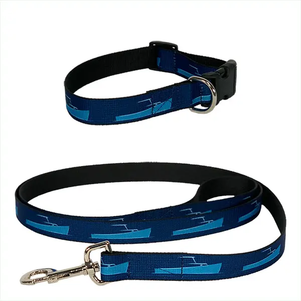 Flexible Nylon Web Dog Collar And Leash 1