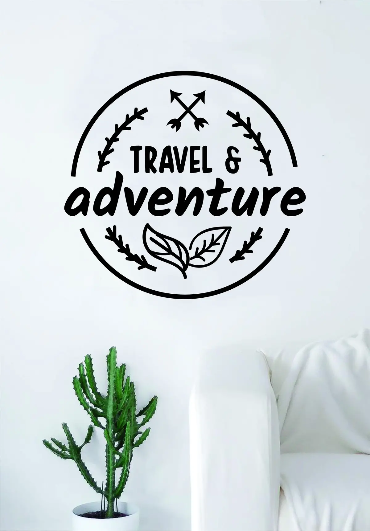 Travel & Adventure Quote Wall Decal Sticker Bedroom Living Room Art Vinyl Beautiful Inspirational Travel Wanderlust 1