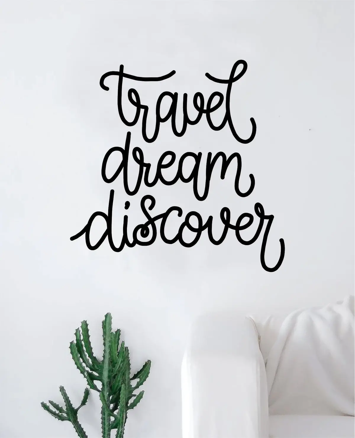Travel Dream Discover Quote Wall Decal Sticker Decor Vinyl Art Bedroom Teen Inspirational Boy Girl Wanderlust Adventure 1