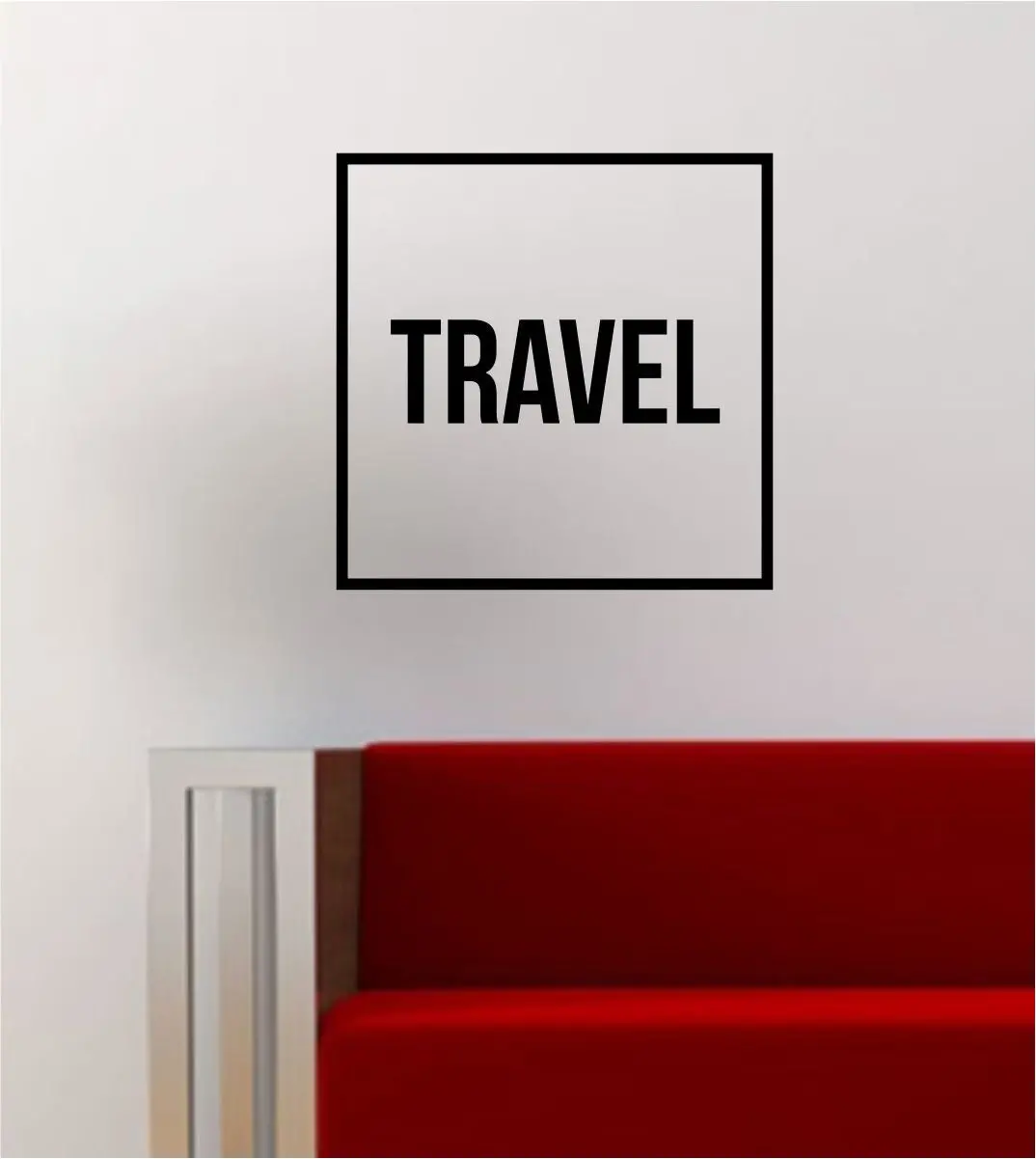 Travel Simple Square Design Quote Adventure Wanderlust Wall Decal Sticker Vinyl Art Home Decor Decoration 1