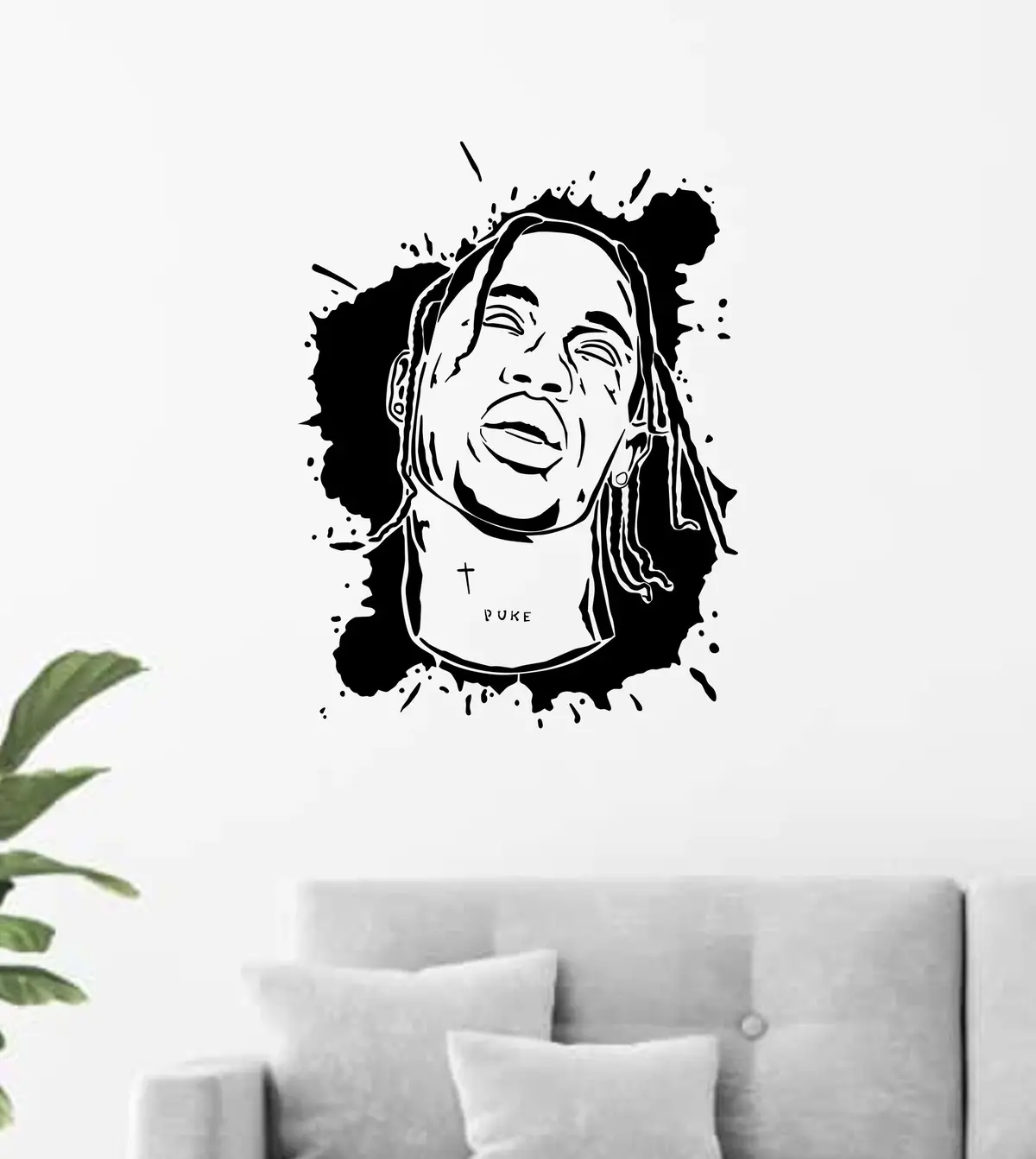 Travis Scott Wall Decal Home Decor Art Sticker Vinyl Bedroom Room Boy Girl Teen Music Hip Hop Rap Astroworld 1